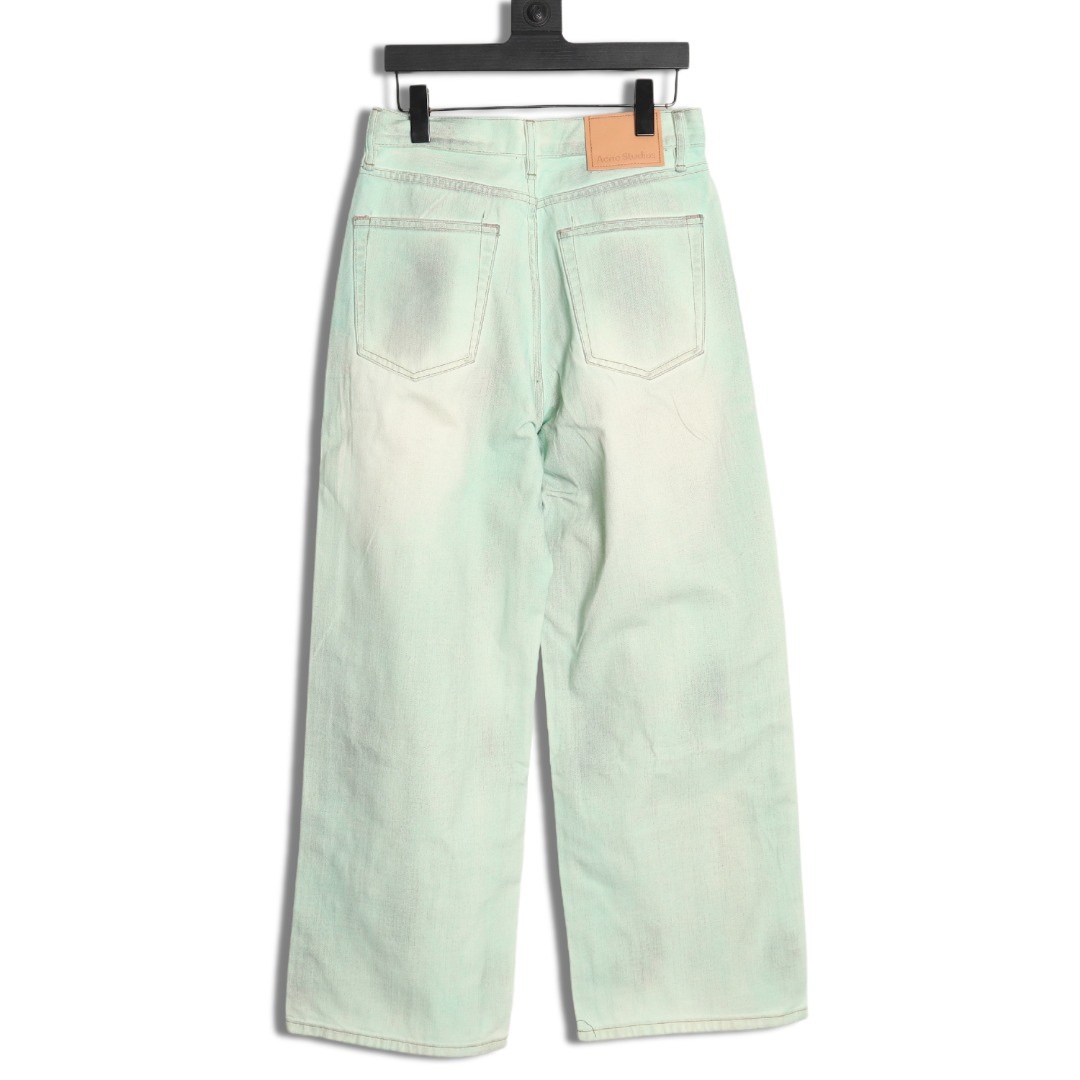 Acnestudios 1981M25ss不規則做舊手工夜光牛仔褲
重工做舊 泥染塗料廢土系列 在燈光強光照射下螢光粉塗料.男女同款
J 碼數：XS.S.M.L.