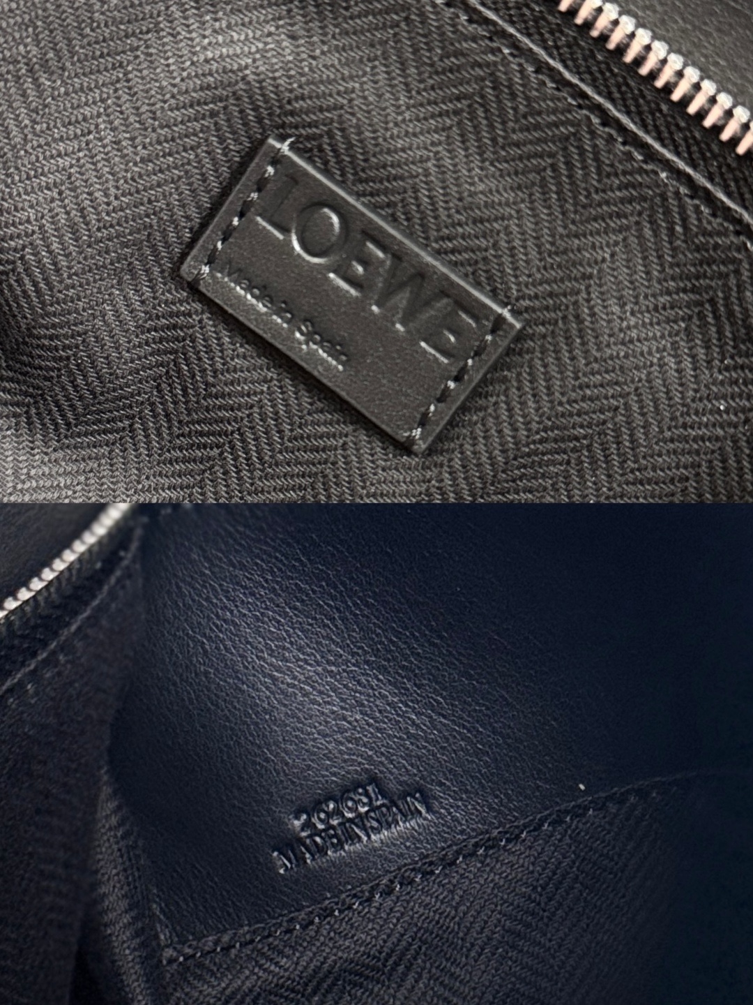 羅家🌟新款 🆕大號亮面牛皮革Panta Puzzle  手袋Puzzle 以別具一格的幾何線條勾勒長方體造型。此大號版本採用亮面牛皮革製成，飾有單寧布長褲風格細節 .可肩背、斜挎或手提*可拆卸可調節肩帶*拉鍊開合，牛皮革拉鍊頭*一個外部拉鍊後袋，一個內部插袋人字紋棉質帆布襯里*Anagram 壓紋
size: 33×14.7×21.5cm
型號：052500