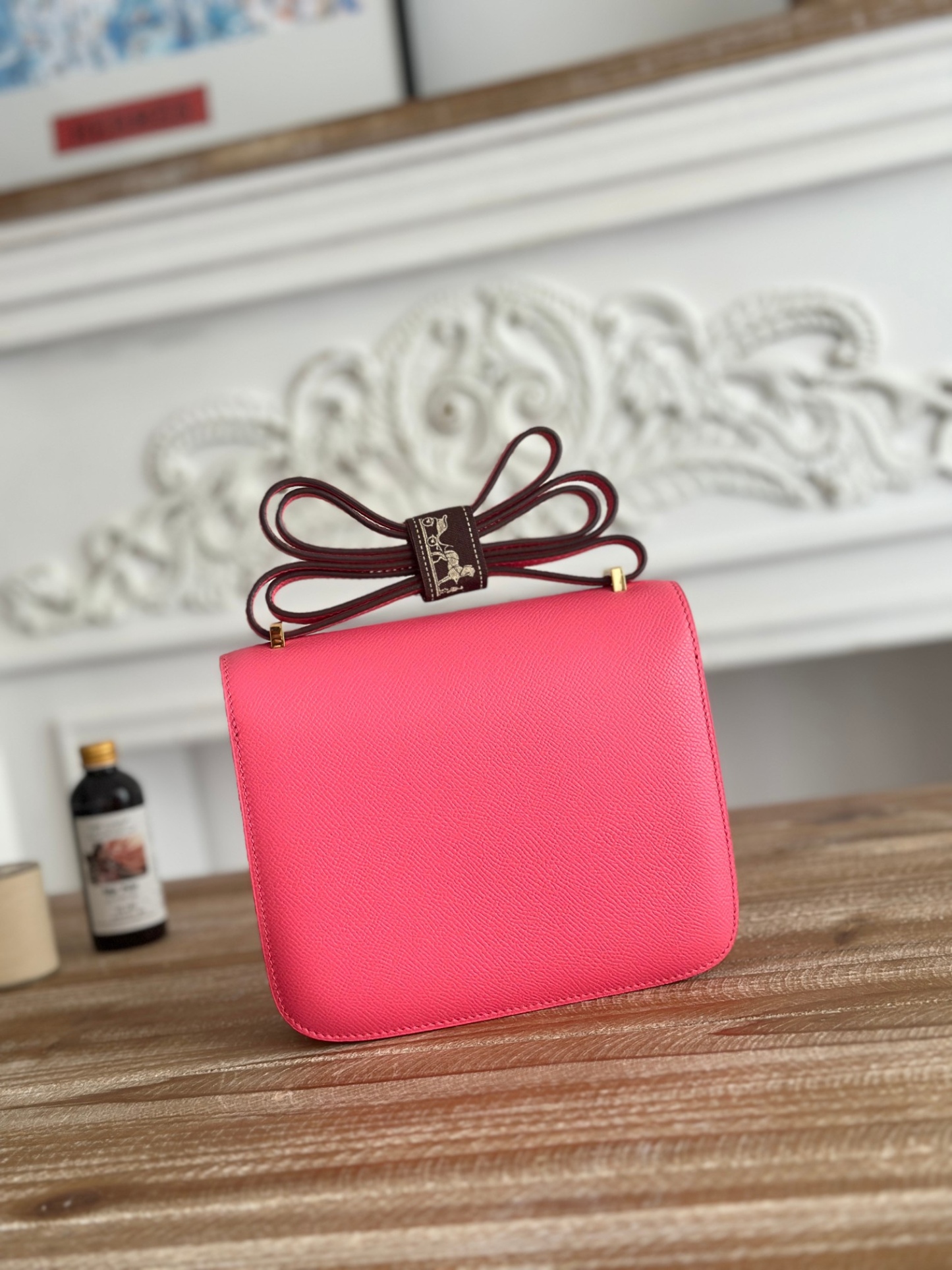 康康  空姐包  
constance  19cm  
epsom掌紋小牛皮  半收工  蠟線縫製