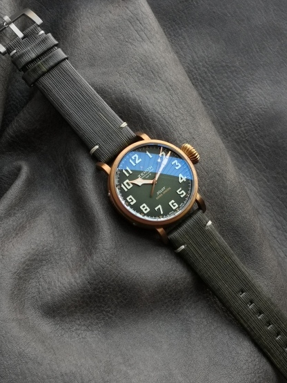 XF限量推薦：真力時飛行員系列29.2430.679/63.1001腕表，青銅表殼，卡其綠色錶盤，9015型自動機械，45毫米。