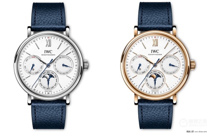 🔥顏值巔峰  傾情演繹🔥
IWC旗下最耀眼的明星，萬年一瞬，品鑒IWC萬國柏濤菲諾萬年曆腕表！
1⃣️ 【機芯】採用3836-2型自制機芯，其機芯運轉穩定，月相處更是1:1還原正品，在光線下月相中的星星太陽更是明亮發光，走時精准，幾乎零返修！
2️⃣【表殼】正品開模，1:1完美還原！腕表尺寸40mm，整個表殼採用獨家研發的CNC精磨工藝，與原裝工藝效果如出一轍！
3️⃣【錶盤】錶盤12刻度細節精益求精，1:1還原鍍銀錶盤，9位更是1:1還原閏年設計，採用雙面防反光拱形鍍膜鏡面，使其整體錶盤質感更佳
