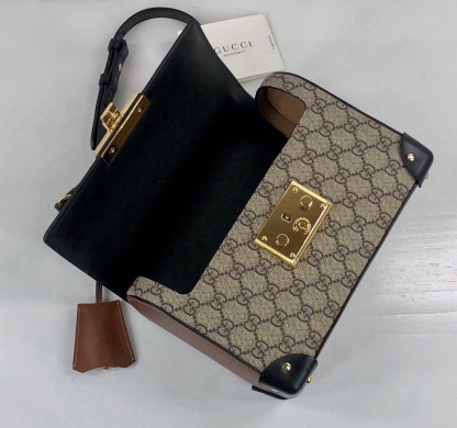 GUCCI新款專櫃品質，原單貨，實物實拍，款號603221啡，尺寸24x17x10