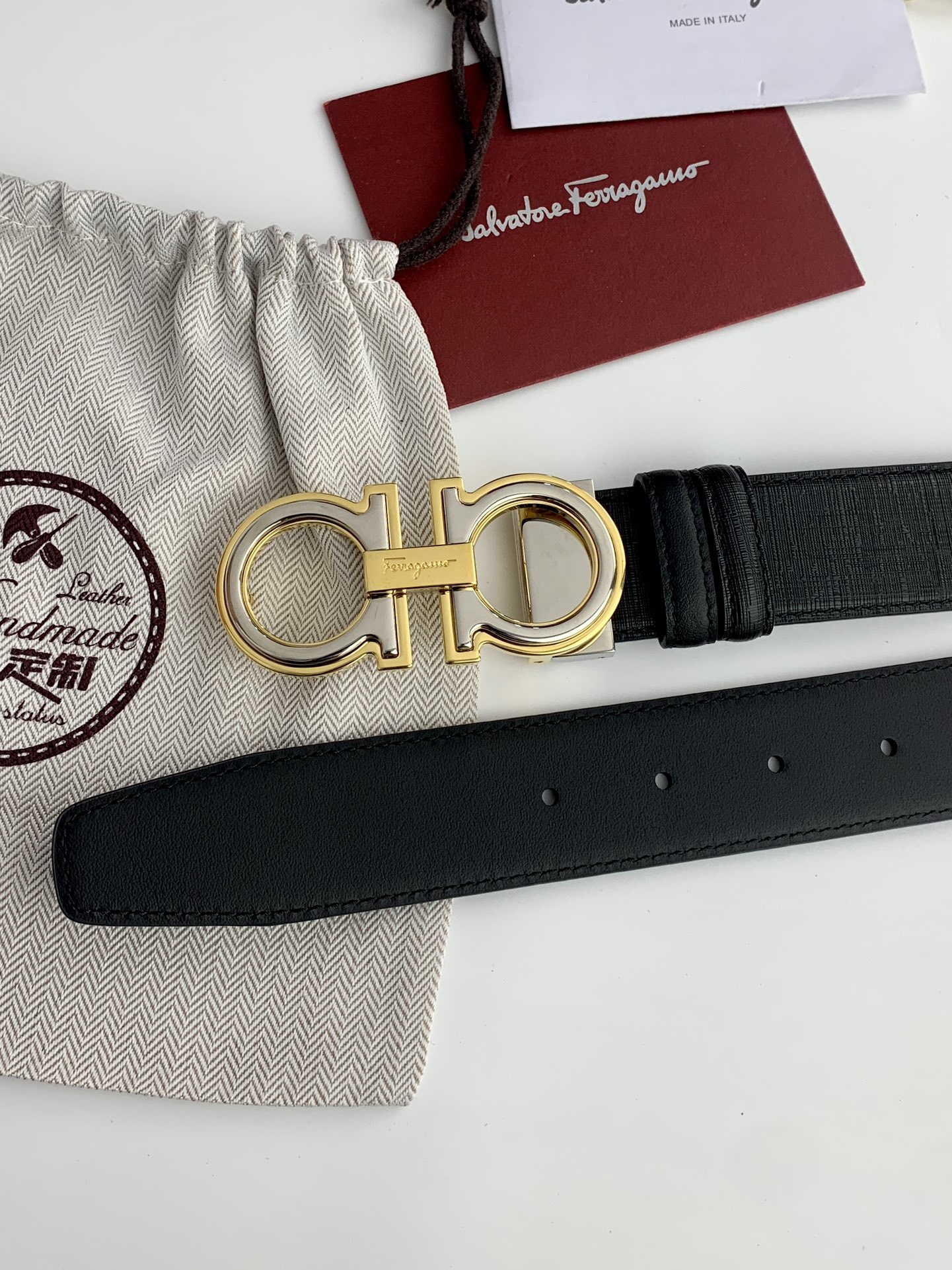 〖F家〗2023最新款全新配色，雙面可用，搭配新款純銅扣8字扣，打造高雅考究的造型。寬3.5cm，長度可調節，達到量身定制般的修身效果。