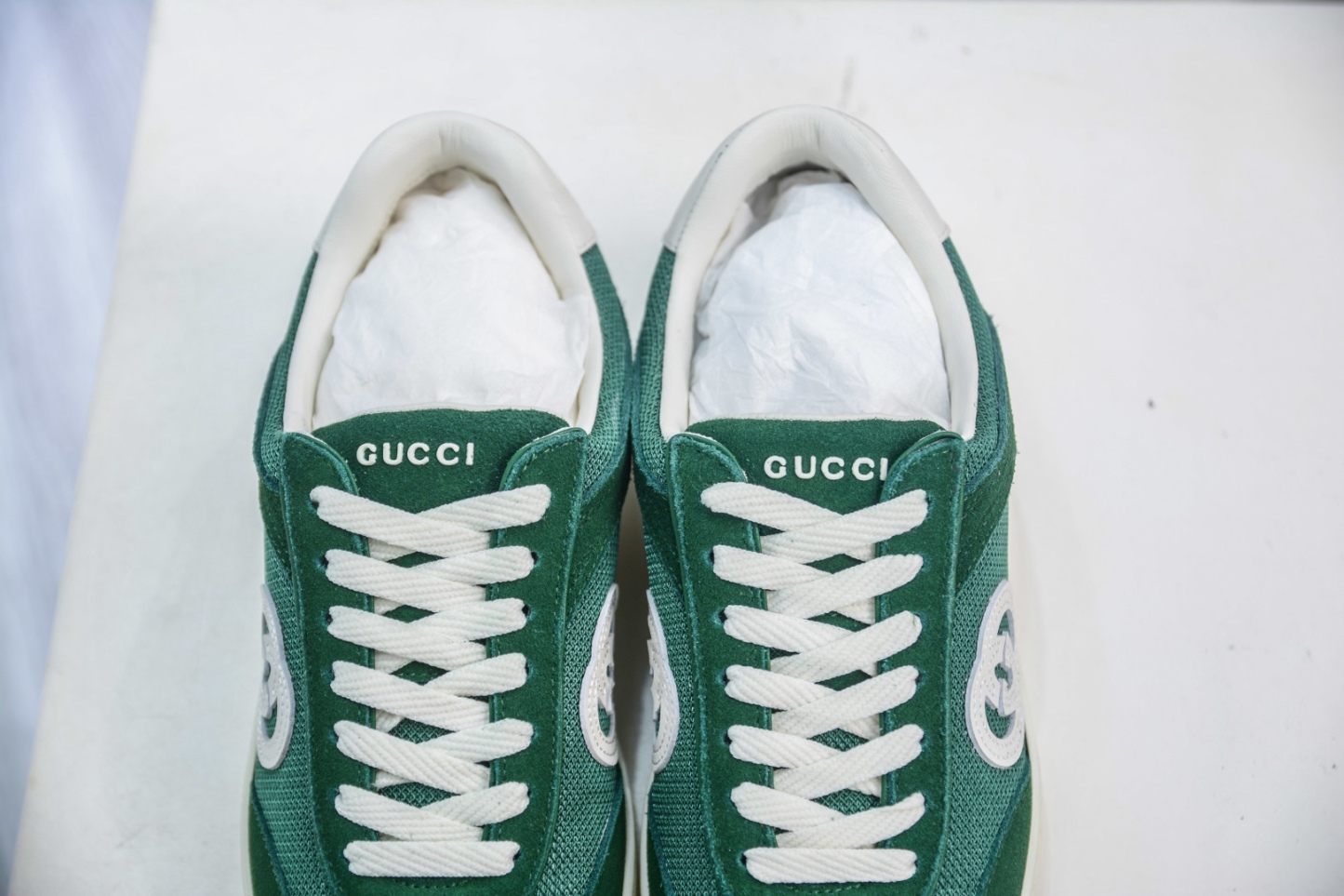 Gucci 古馳G75 圓頭系帶運動鞋 
尺碼：35 36 37 38 39 40 41 42 43 44 45 46