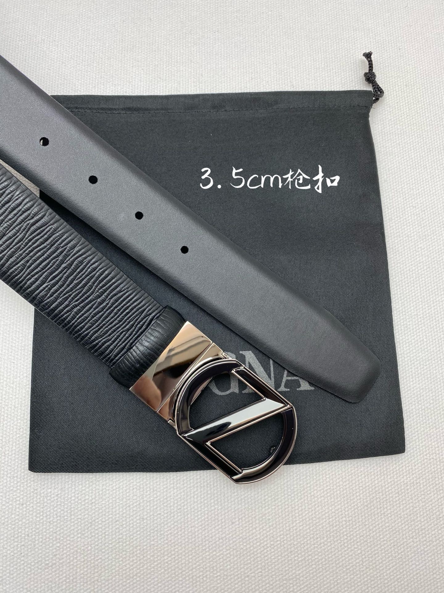 傑尼亞男士腰帶- 寬度35MM 精品扣精工打造  進口小牛皮 獨特設計工藝 手感柔軟 可以裁剪