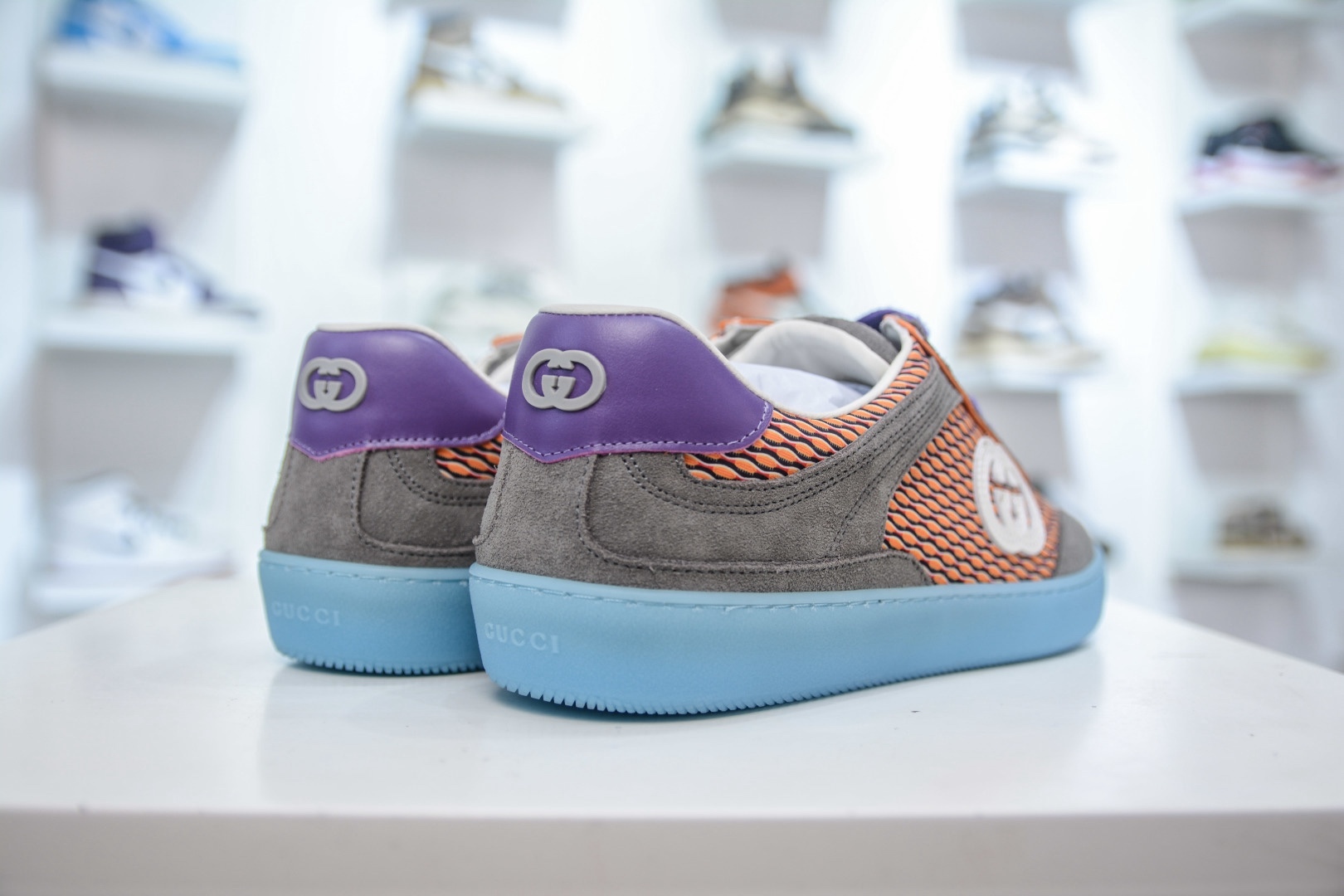 Gucci 古馳G75 圓頭系帶運動鞋
尺碼：35 36 37 38 39 40 41 42 43 44 45 46
