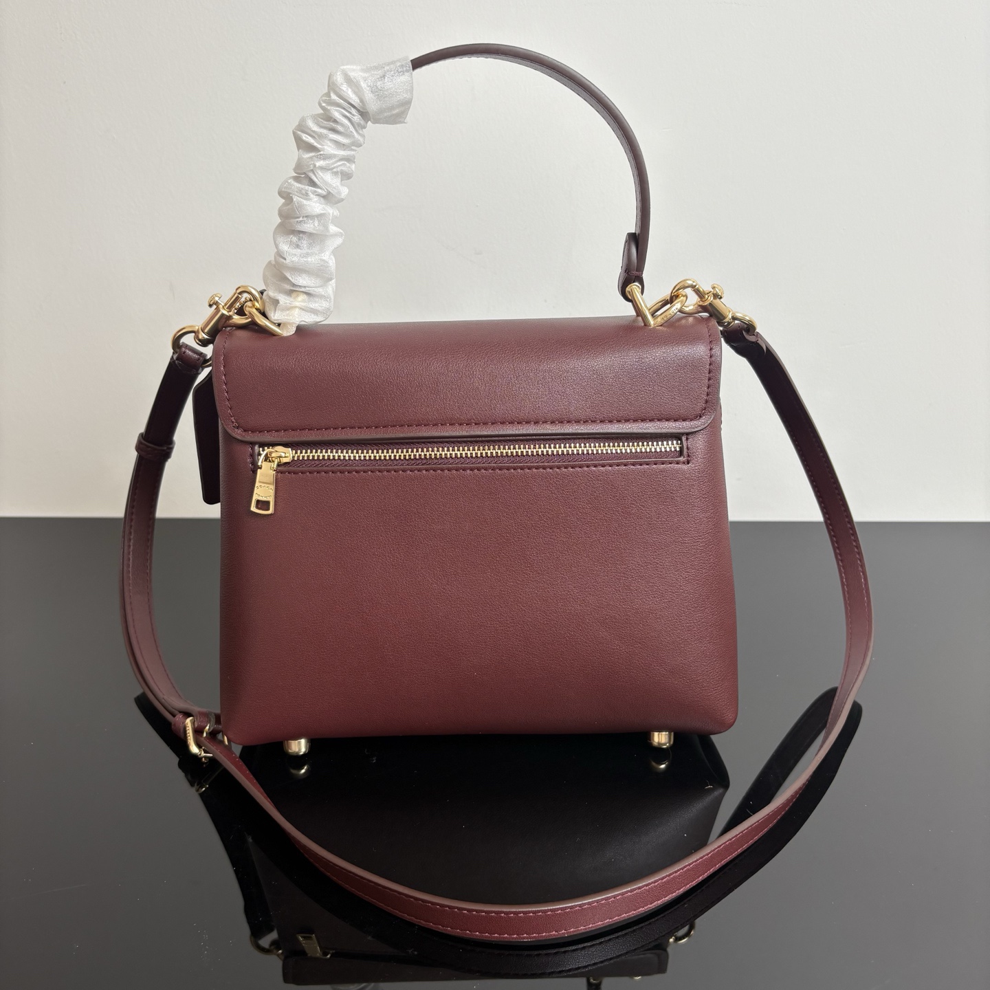 
COACH/蔻馳官方 奧萊款Emory 25女士皮質單肩手提包腋下包CCE53尺寸22.5*17.5*11