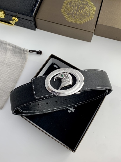 【史蒂芬】原版樹皮紋牛皮腰帶，搭配新款不鏽鋼鷹頭扣，寬度3.8cm，雙面可用，長度不可調節，尺碼（85-110）具有獨特吸引力！