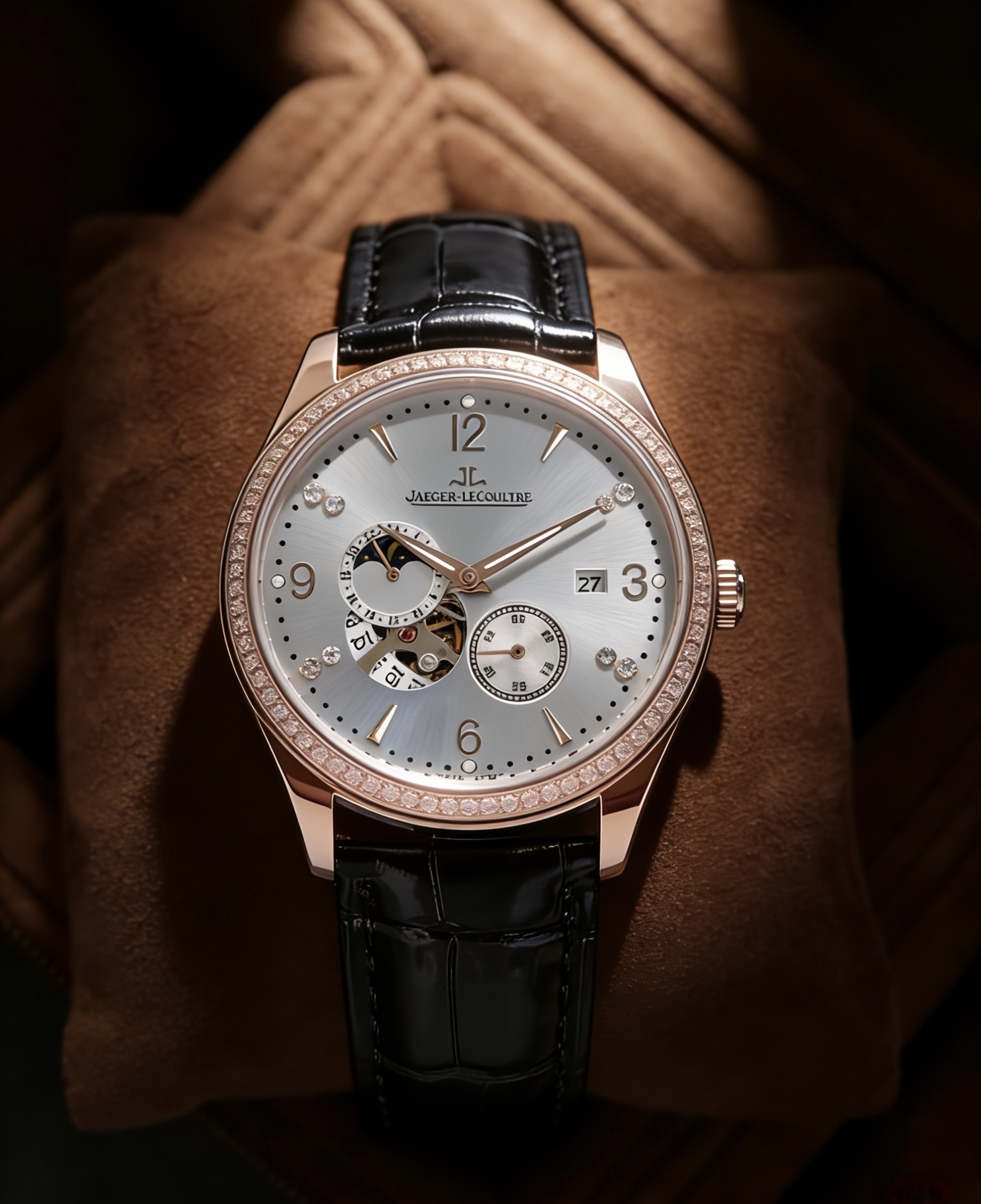 升級版全面到貨，頂級品質-積家Jaeger-LeCoultre 精品男士腕表，四針分離，技藝精湛，獨具匠心，尊貴大氣，紳士風格。採用亞洲進口的全自動28S6機械機芯（零返修質量，漩渦式小飛輪增添機械美感）簡約而不失簡單，頂級316L精鋼表殼，進口小牛皮錶帶，超強高清寶石💎鏡面，尺寸41*10.5mm，具體升級細節如下：【表殼】
1.表殼依舊保留圓潤的品牌經典元素外觀，採用904精鋼材質打造而成，經拋光潤飾，更顯精美華麗的設計風格，材質堅固耐用
2.平面部分均與正品一致經拋光處理，側邊採用磨砂處理