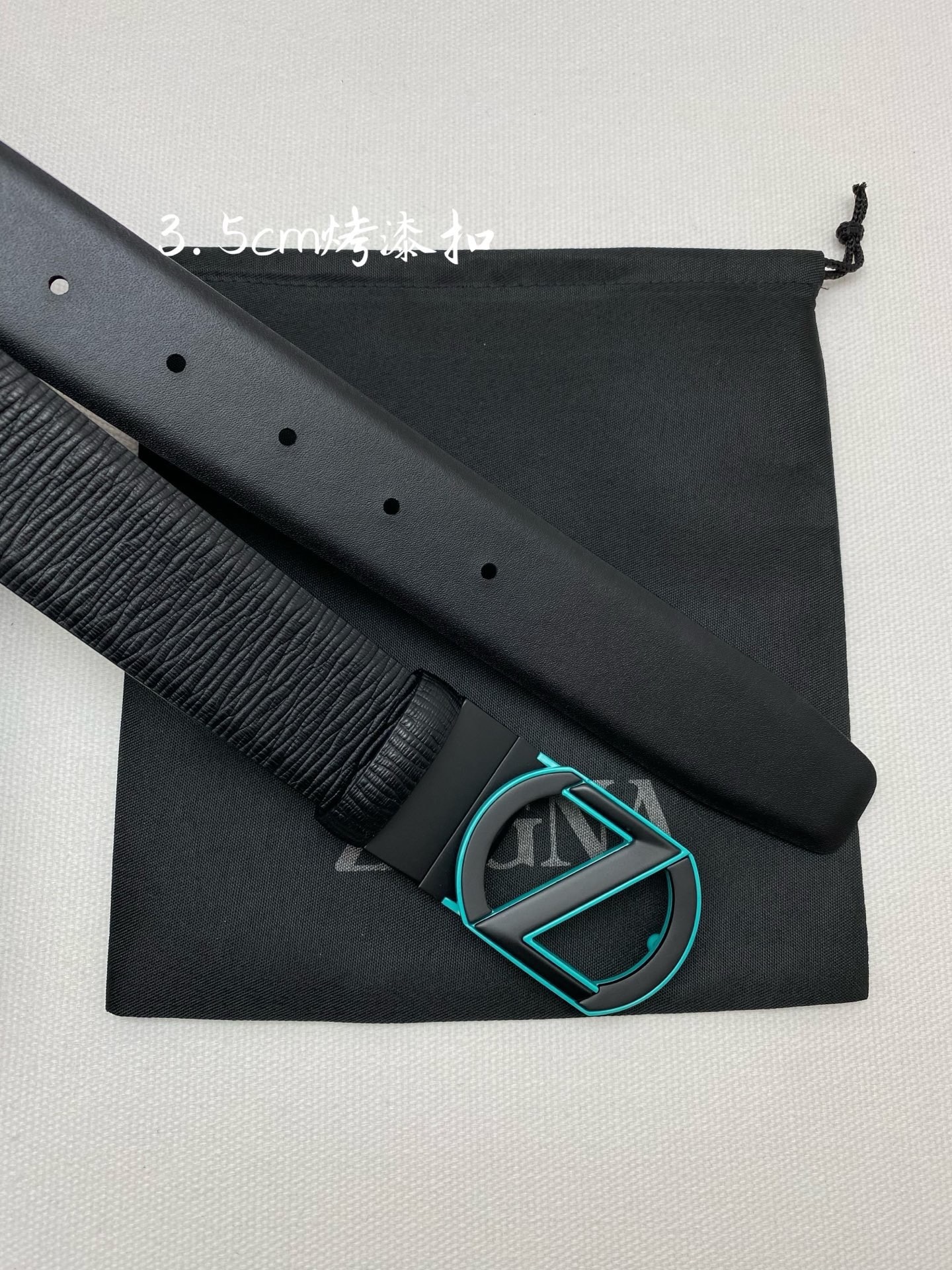 傑尼亞男士腰帶- 寬度35MM 精品扣精工打造  進口小牛皮 獨特設計工藝 手感柔軟 可以裁剪