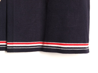 🔝THOM BROWNE TB 彩條翻領羊毛針織連衣裙
原版定制面料 輔料 
尺碼：1 2 3