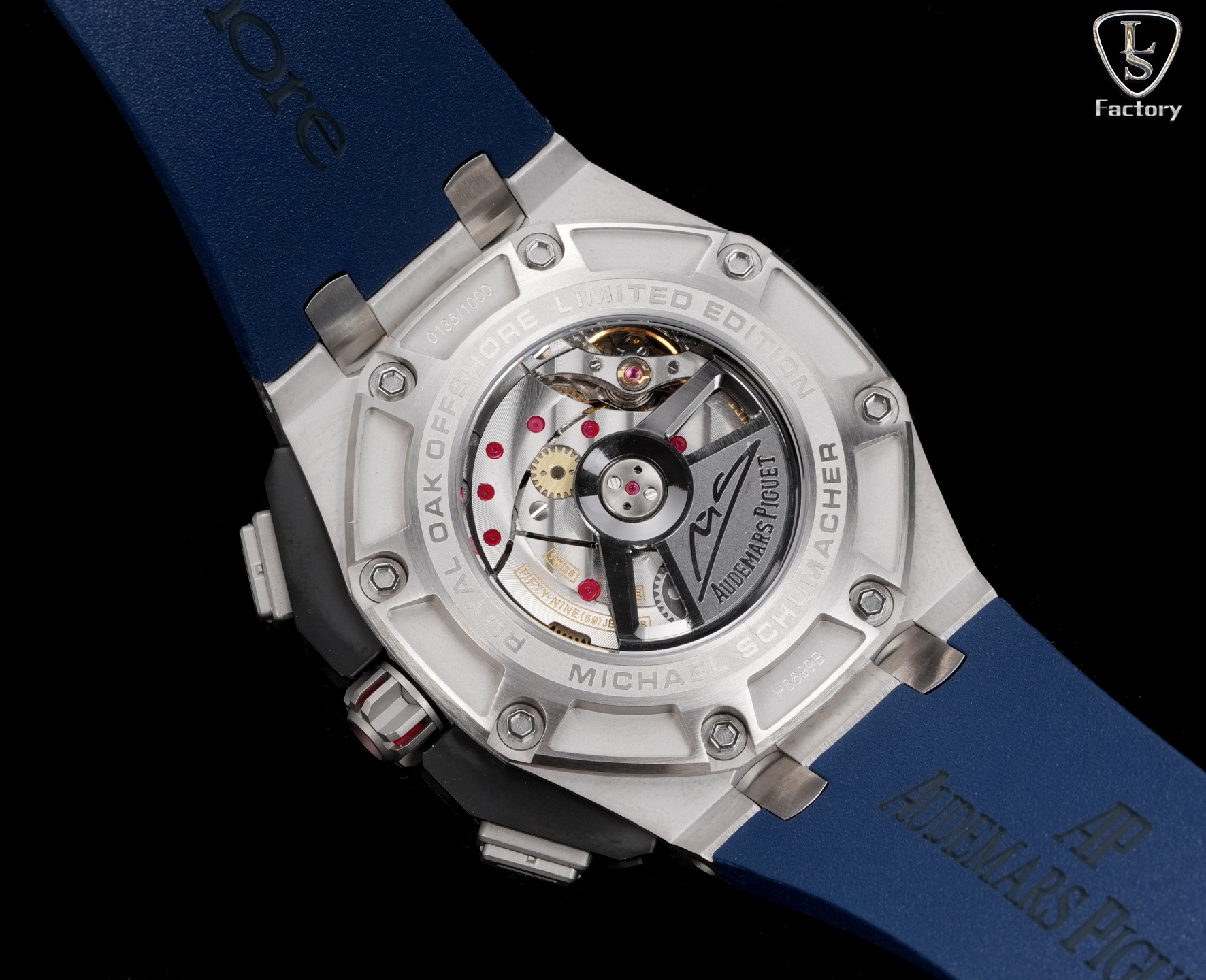 LS .Factory  愛彼  Audemars  Piguet  
邁克爾·舒馬赫皇家橡樹離岸型 26568PM.OO.A021CA.01 全新升級版，杜絕一眼假，橫空出世！
愛彼研制的邁克爾·舒馬赫皇家橡樹離岸型計時腕表採用44毫米的表徑，做到無可挑剔，堪稱天花板級別
