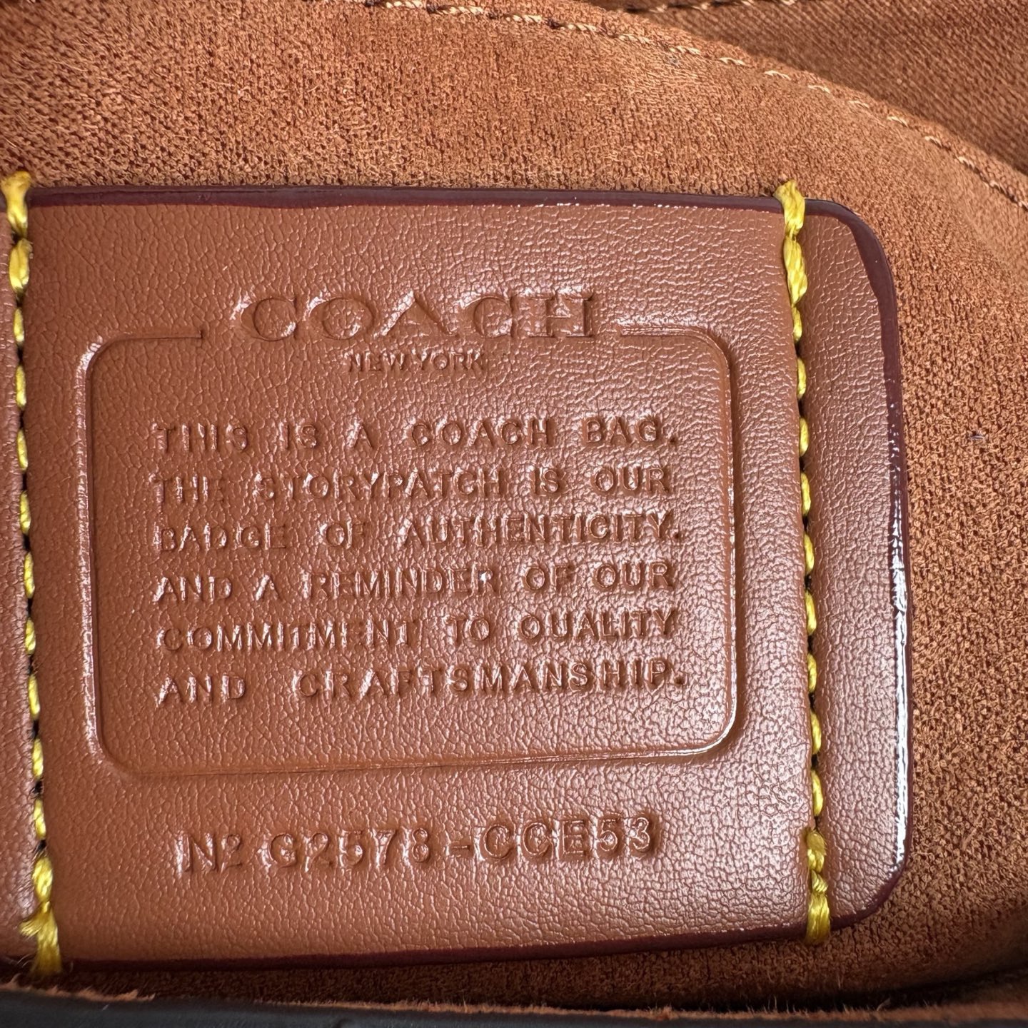 
COACH/蔻馳官方 奧萊款Emory 25女士皮質單肩手提包腋下包CCE54尺寸22.5*17.5*11