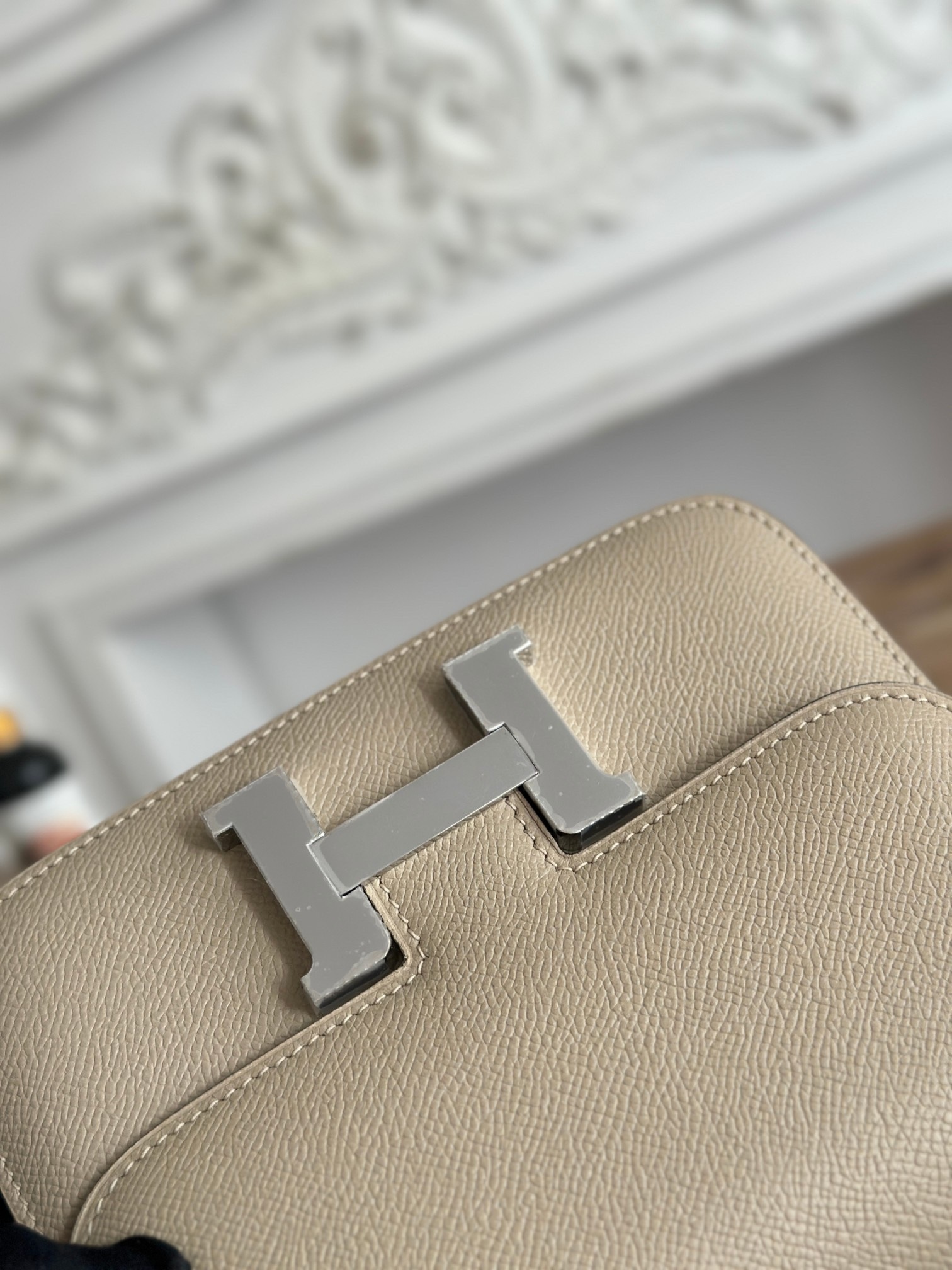 康康  空姐包  
constance  19cm  
epsom掌紋小牛皮  半收工  蠟線縫製