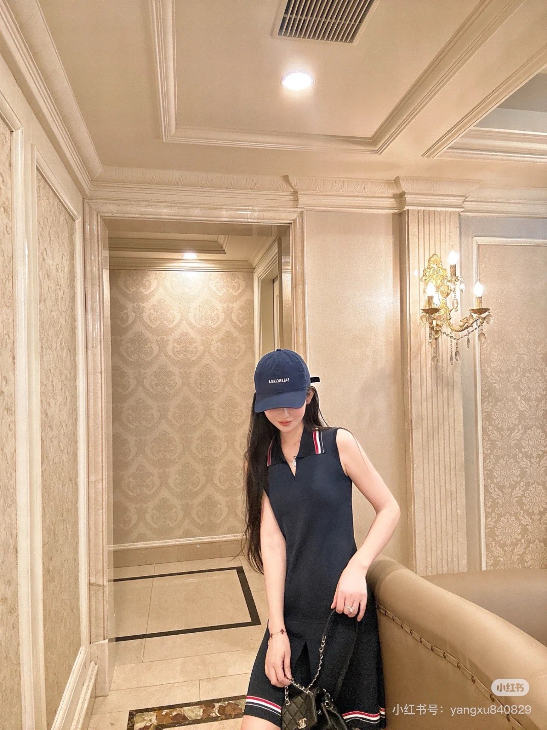 🔝THOM BROWNE TB 彩條翻領羊毛針織連衣裙
原版定制面料 輔料 
尺碼：1 2 3