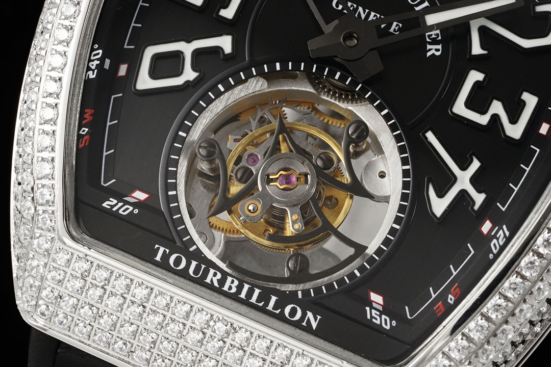 RMS最新款 頂級復刻 法蘭克穆勒V45 Vanguard陀飛輪系列 歷時多年研發機芯 
1 1:1 超級復刻原裝複雜法穆蘭陀飛輪機芯 細節完美到位 打造正品機芯獨具的雙發條盒 超薄工藝 
2超長72小時動力儲存 告別每天手動上鏈 高端玩家的定制款 把頭上鏈30個半圈 發條盒為滿 不需要過度上鏈 
3 千錘百鍊 316L精鋼表殼 超薄表殼 與原裝一致厚度 彎曲弧度 更加貼合手腕 佩戴舒適 
4 純正進口意大利小牛皮 貼合手感品質一流的進口氟橡膠錶帶 與正版全完通用互換
5瑞士工程師 原版機芯拆解 一比一甲