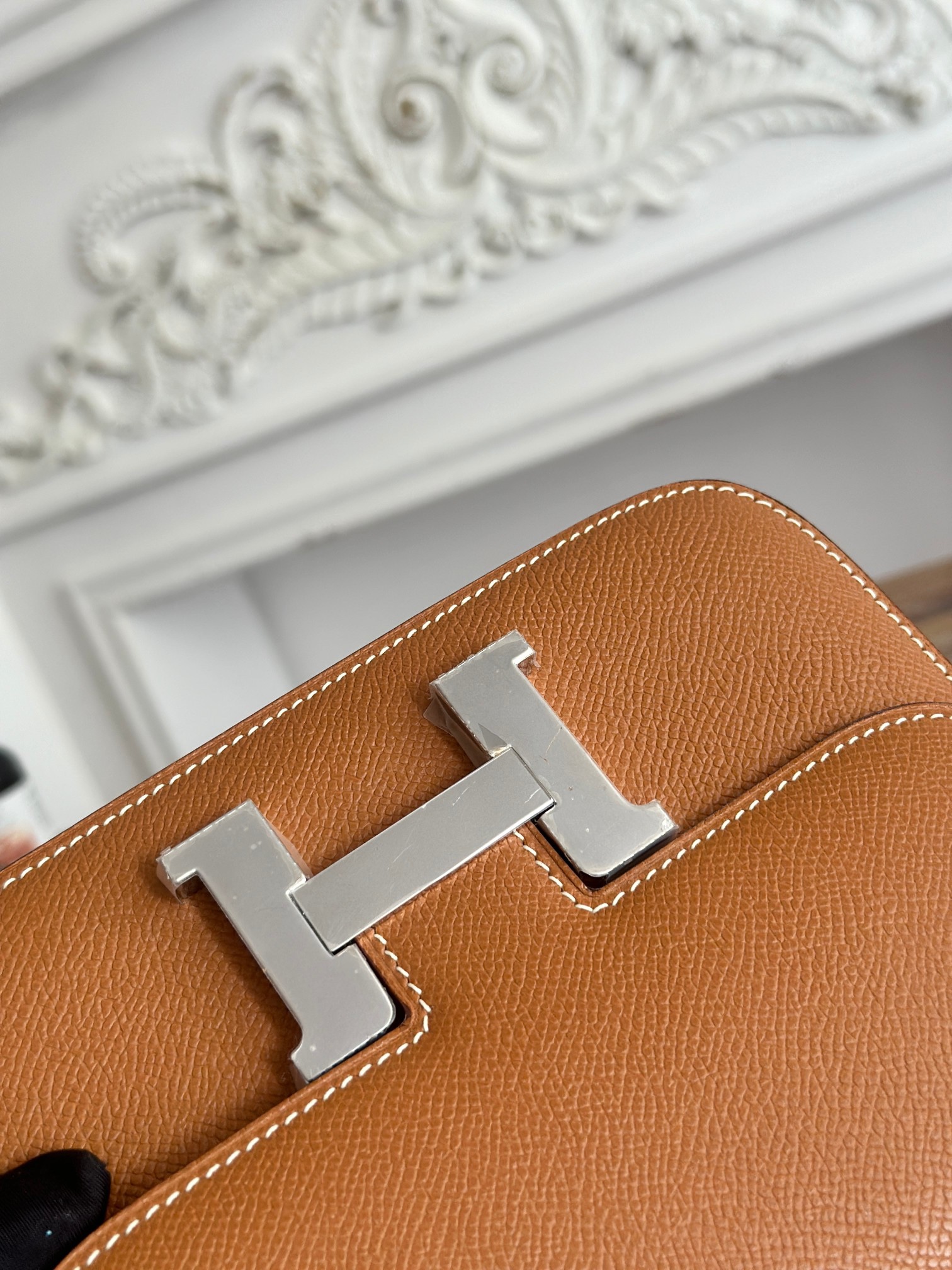 康康  空姐包  
constance  19cm  
epsom掌紋小牛皮  半收工  蠟線縫製