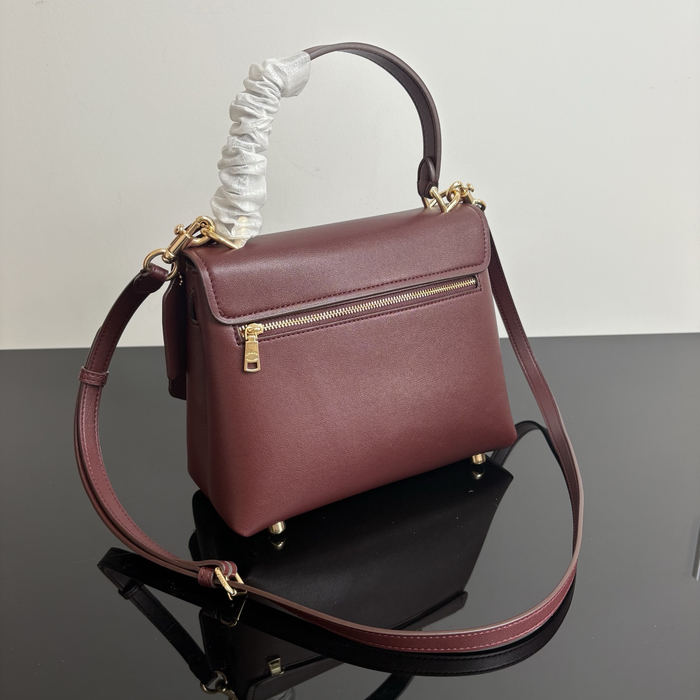 
COACH/蔻馳官方 奧萊款Emory 25女士皮質單肩手提包腋下包CCE53尺寸22.5*17.5*11