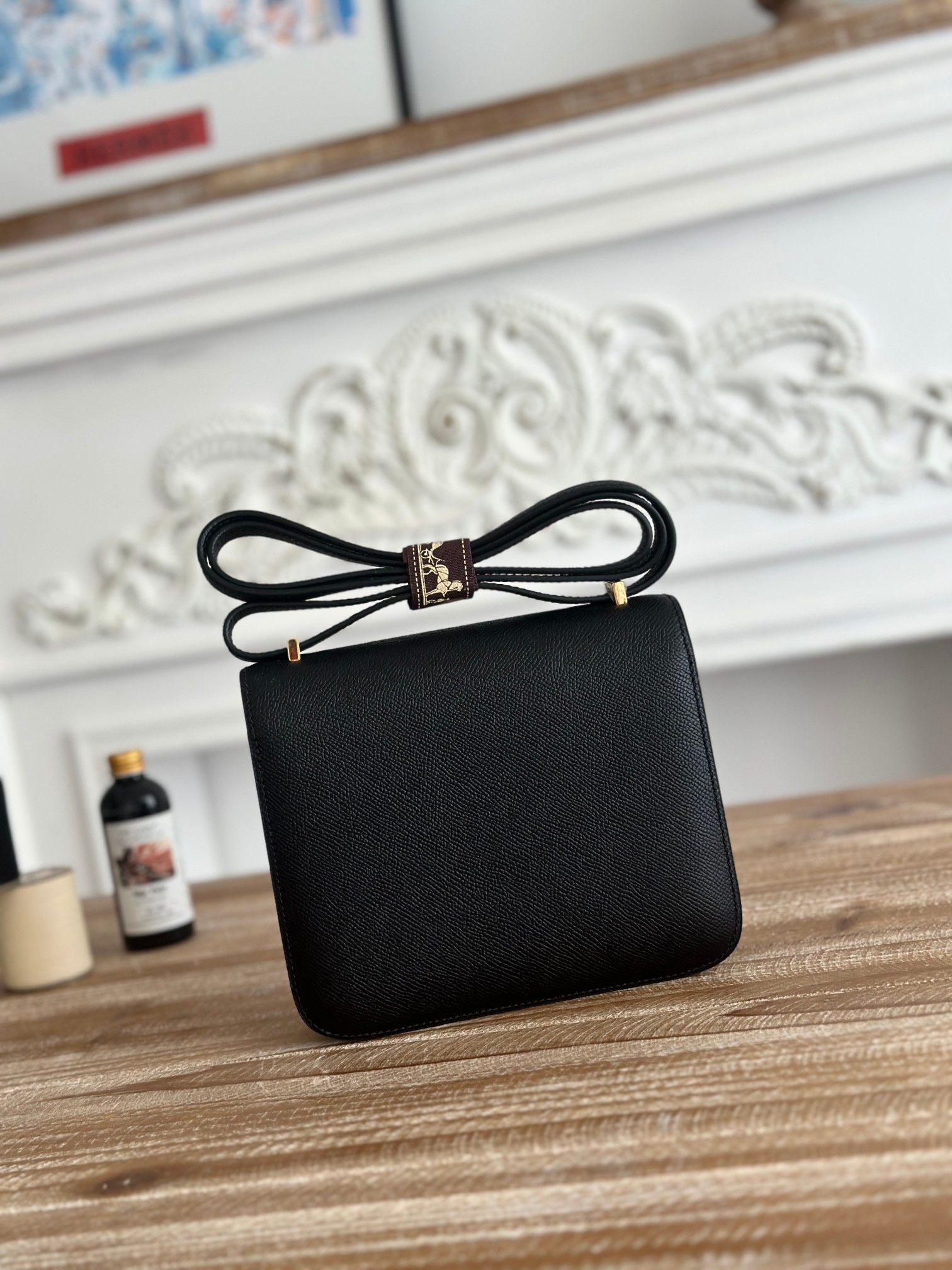 康康  空姐包  
constance  19cm  
epsom掌紋小牛皮  半收工  蠟線縫製