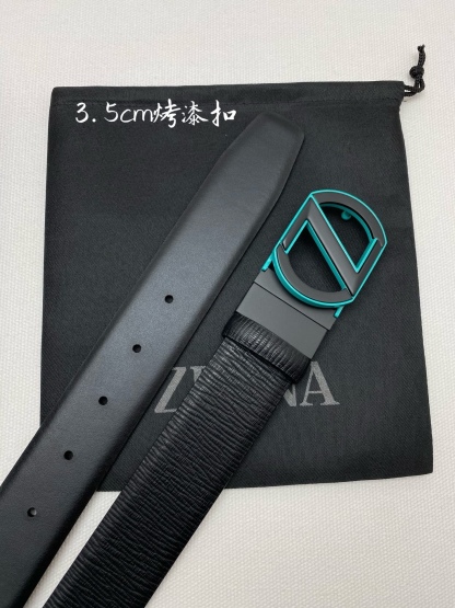 傑尼亞男士腰帶- 寬度35MM 精品扣精工打造  進口小牛皮 獨特設計工藝 手感柔軟 可以裁剪