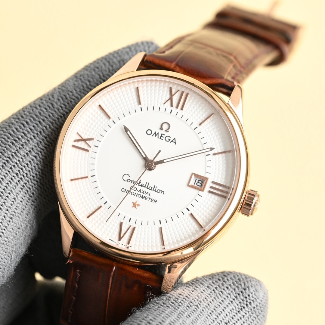 
玫瑰][玫瑰]🔥 最新款主推🔥 ，👍OMEGA -歐米茄-碟飛系列⌚市場競爭主力款  ️一直被模仿  從未被超越【見證時間！把握未來，你可以有】 採用316L鋼表殼，全新原裝進口8215機芯。(經測試0返修) 表徑40毫米，厚度10mm。動力儲存48小時. 採用意大利進口牛皮    莫氏9級藍寶石玻璃，耐磨防刮花  超強防水80米!匠心之作，必屬精品🔥大廠品質！歡迎轉載！