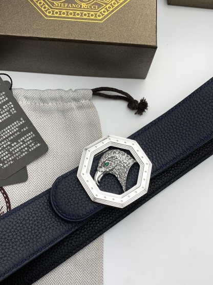 【史蒂芬】原版荔枝紋牛皮腰帶，搭配新款不鏽鋼鷹頭扣，寬度3.8cm，雙面可用，樹膏夾心，長度不可調節，尺碼（85-110）具有獨特吸引力！