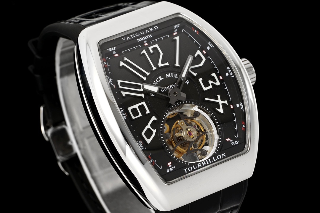 RMS 最新款 頂級復刻 法蘭克穆勒V45 Vanguard陀飛輪系列 歷時多年研發機芯 
1 1:1 超級復刻原裝複雜法穆蘭陀飛輪機芯 細節完美到位 打造正品機芯獨具的雙發條盒 超薄工藝 
2超長72小時動力儲存 告別每天手動上鏈 高端玩家的定制款 把頭上鏈30個半圈 發條盒為滿 不需要過度上鏈 
3 千錘百鍊 316L精鋼表殼 超薄表殼 與原裝一致厚度 彎曲弧度 更加貼合手腕 佩戴舒適 
4 純正進口意大利小牛皮 貼合手感品質一流的進口氟橡膠錶帶 與正版全完通用互換
5瑞士工程師 原版機芯拆解 一比一