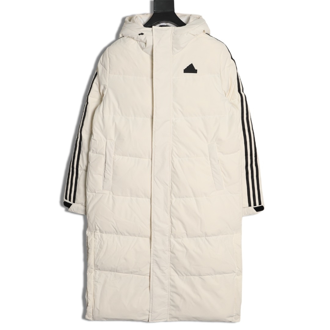 Adidas 阿迪達斯 三條槓保暖專櫃長款落肩款羽絨服
明星同款阿迪羽絨服 adidas 休閒舒適保暖長款羽絨服 男女同款  面料採用原版定制防水防靜電布料 內里採用尼龍雙層封禁設計 過膝長款設計超級保暖 分區填充300克標準80白鴨絨 蓬松度超好 輕便不厚重 拉鍊帶有定制logo 袖子側邊經典三條槓 內里配備口袋 胸前刺繡硅膠小標 清晰立體又飽滿 袖口鬆緊設計更加防風保暖 下擺按扣設計可隨意調節 方便戶外行動 寬松的版型不挑人 穿上就是行走的棉被 絲毫不懼寒冬 
L SIZE:S-XL