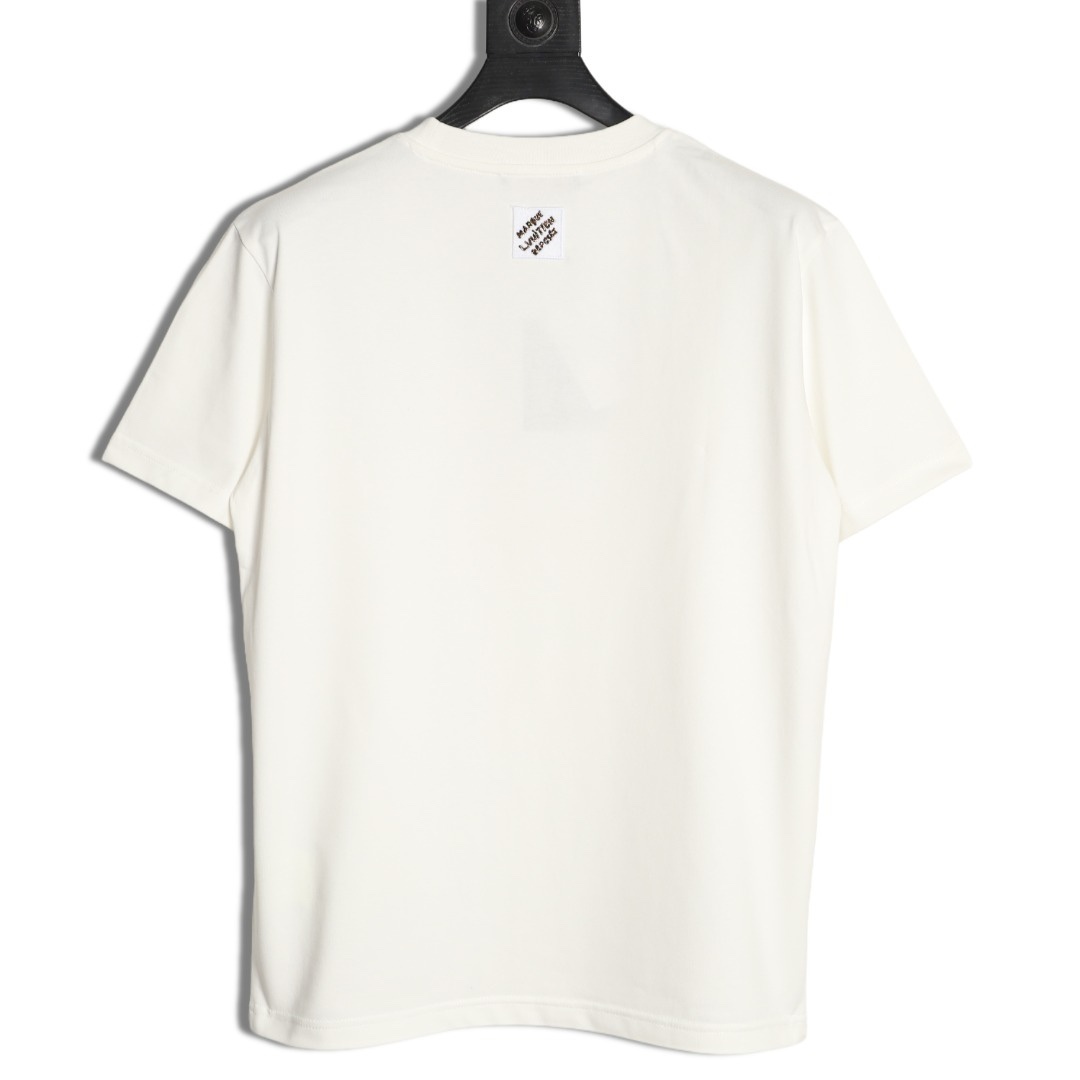 🔝LOUIS VUITTON LV 亮片字母特種刺繡短袖T恤
正品購入，26支雙紗全棉精梳棉220克，1*1索羅娜羅紋280克，特種刺繡，面料酵洗，定制亮片、章仔、商標，合身版型
B Size：S-XL