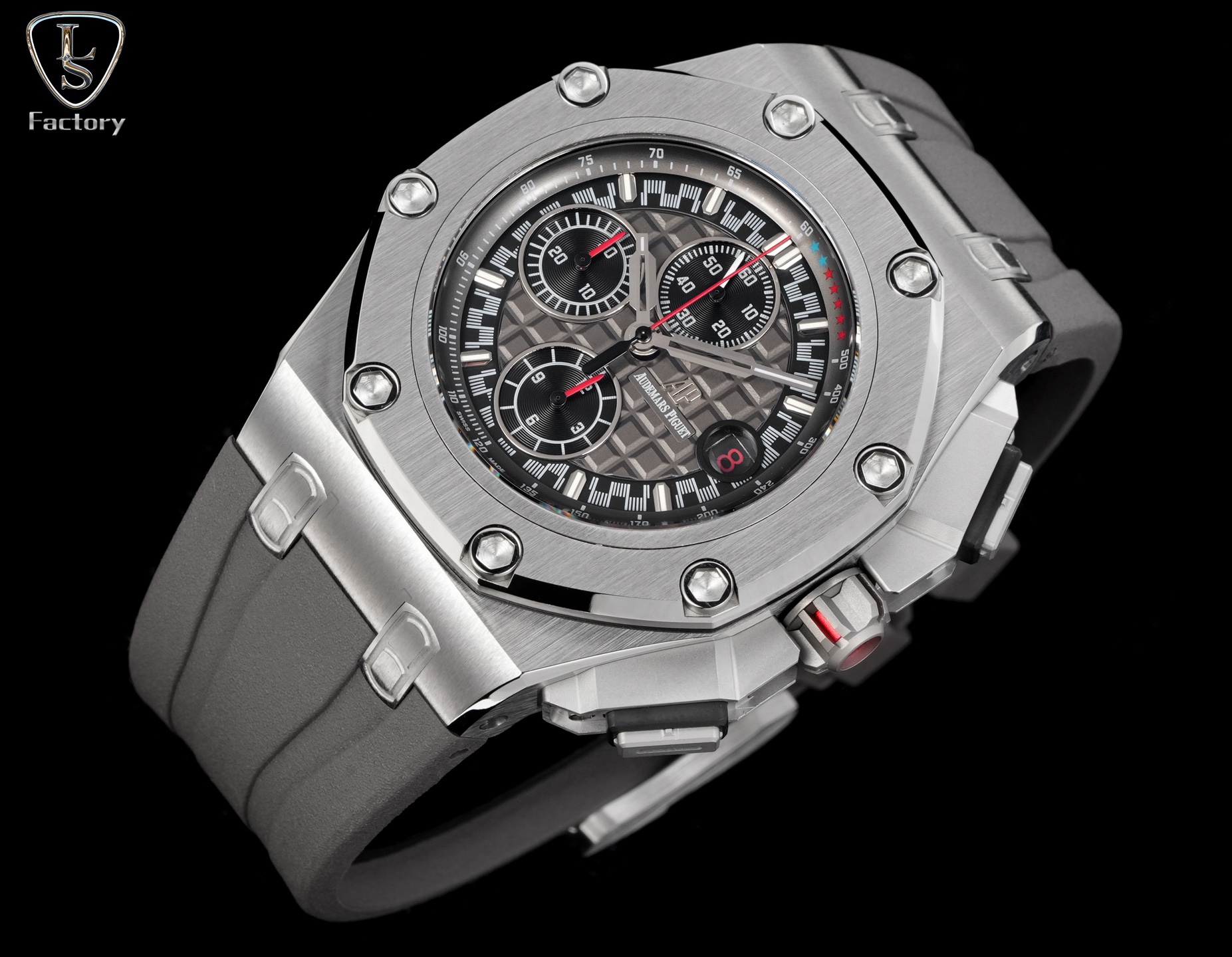 愛彼  Audemars  Piguet  
邁克爾·舒馬赫皇家橡樹離岸型 26568PM.OO.A021CA.01 全新升級版，杜絕一眼假，橫空出世！
愛彼研制的邁克爾·舒馬赫皇家橡樹離岸型計時腕表採用44毫米的表徑，做到無可挑剔，堪稱天花板級別
