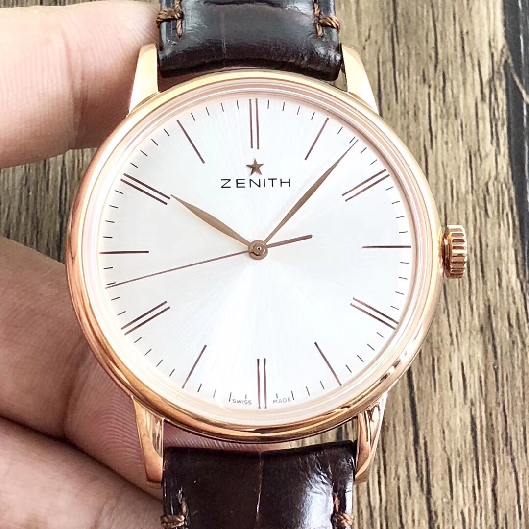 【真力時】菁英系列：一切來得剛剛好！
  機芯：進口9015改制ELITE6150型號-剛剛好
  表殼：原版開模42MM/316L精鋼-剛剛好
  玻璃：弧形雙面防眩處理藍寶石-剛剛好
  字面：字釘鐫刻/鍍銠太陽紋/琢面指針-剛剛好
  皮帶：精選意大利牛皮+膠質底皮-剛剛好
  表扣：原版制動折疊扣-剛剛好
原版開模超級復刻，歷盡兩年時間突破各種工藝難關，到達一切剛剛好的效果！