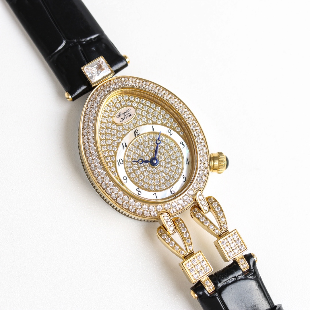 升级版[色]那不勒斯王后系列REINE DE NAPLES[色]高品質女士瑞士石英機芯女表、和機械腕表[色]設計靈感正是來自寶璣大師為那不勒斯王后卡洛琳·繆拉所創制的世界首枚腕表。該系列腕表採用鵝卵形的表殼和機芯，設計獨特，曲線優美，以時尚.優雅的形式表達現代女性的柔美與嫵媚，散髮著濃濃詩意。