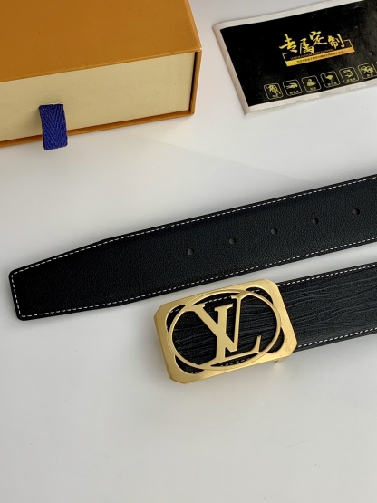 【L家】原單 專櫃新款黑色小牛皮腰帶，寬度3.8cm，內襯小牛皮，搭配專櫃新款鋼扣.工藝精湛、手感柔軟、細膩，高端定制，經典之作.