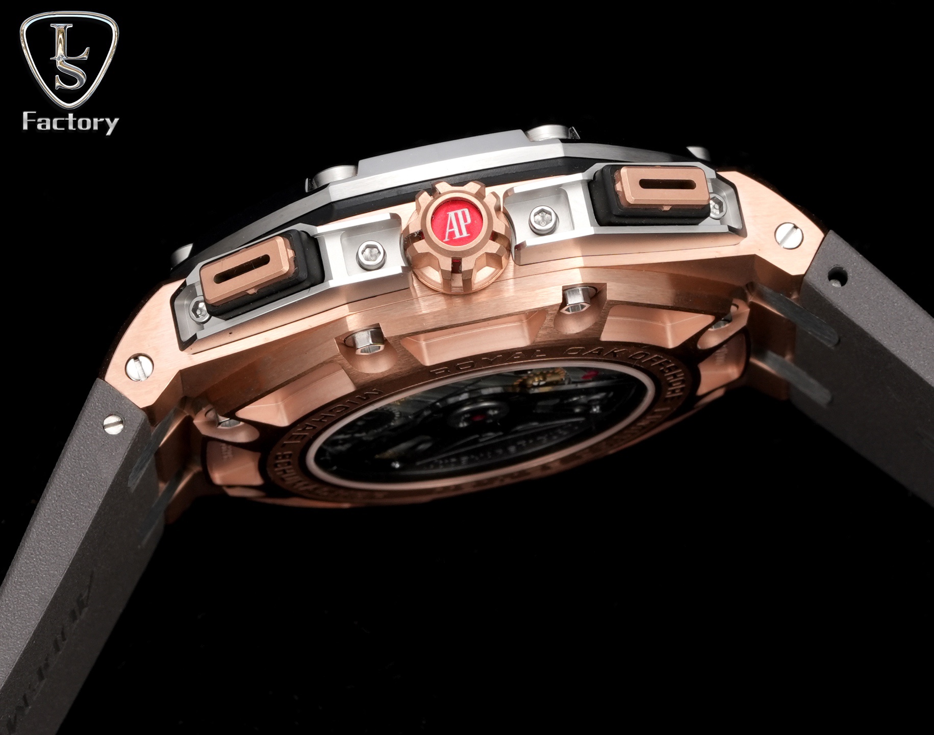 LS .Factory  愛彼  Audemars  Piguet  
邁克爾·舒馬赫皇家橡樹離岸型 26568PM.OO.A021CA.01 全新升級版，杜絕一眼假，橫空出世！
愛彼研制的邁克爾·舒馬赫皇家橡樹離岸型計時腕表採用44毫米的表徑，做到無可挑剔，堪稱天花板級別
