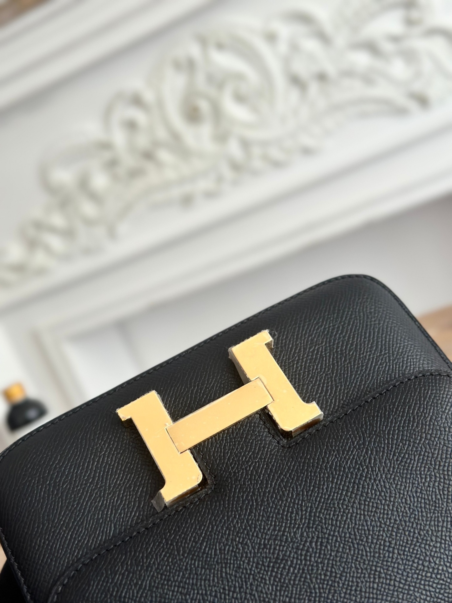 康康  空姐包  
constance  19cm  
epsom掌紋小牛皮  半收工  蠟線縫製