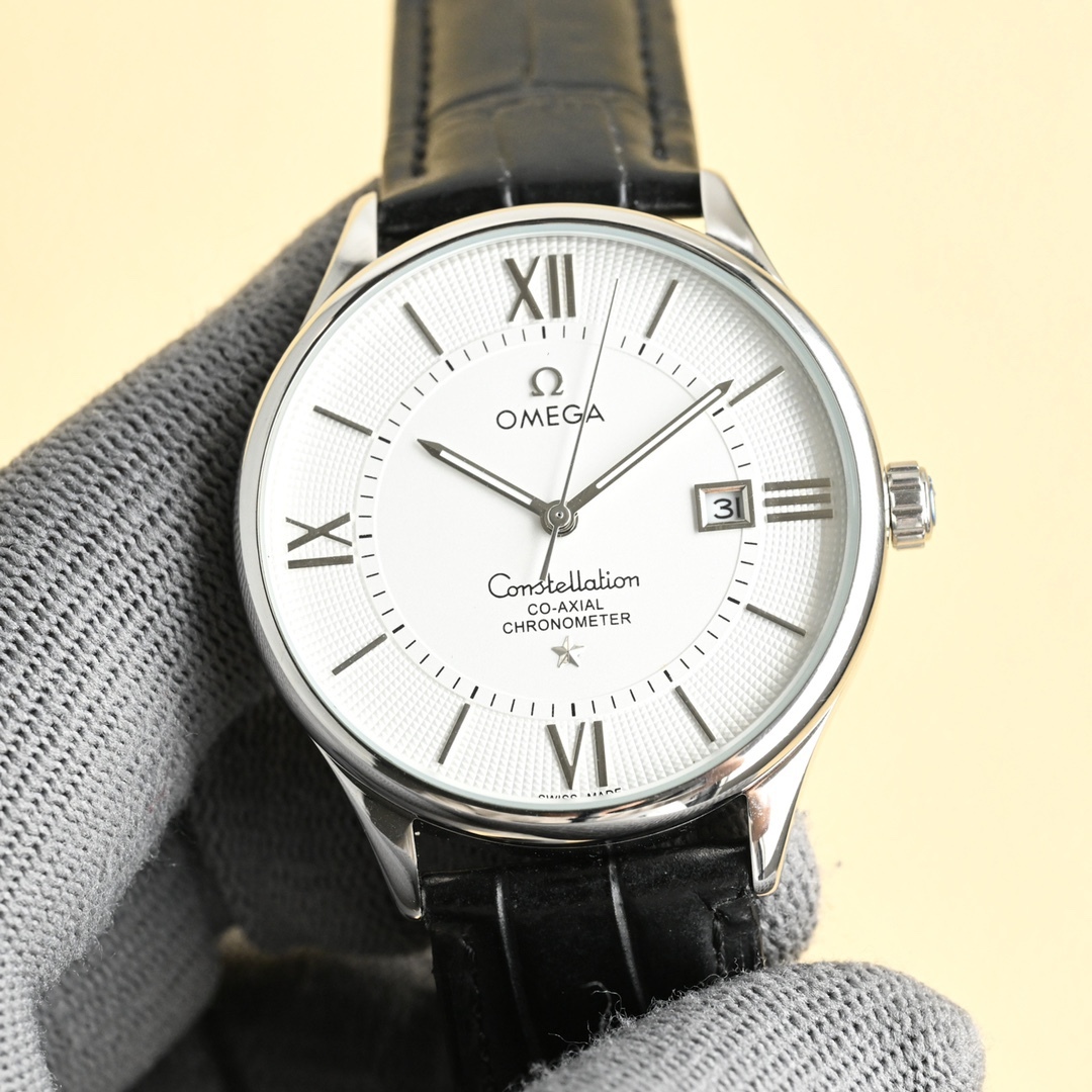 
玫瑰][玫瑰]🔥 最新款主推🔥 ，👍OMEGA -歐米茄-碟飛系列⌚市場競爭主力款  ️一直被模仿  從未被超越【見證時間！把握未來，你可以有】 採用316L鋼表殼，全新原裝進口8215機芯。(經測試0返修) 表徑40毫米，厚度10mm。動力儲存48小時. 採用意大利進口牛皮    莫氏9級藍寶石玻璃，耐磨防刮花  超強防水80米!匠心之作，必屬精品🔥大廠品質！歡迎轉載！