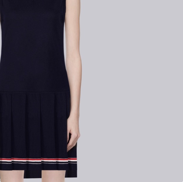 🔝THOM BROWNE TB 彩條V領羊毛針織連衣裙
原版定制面料 輔料 
尺碼：1 2 3