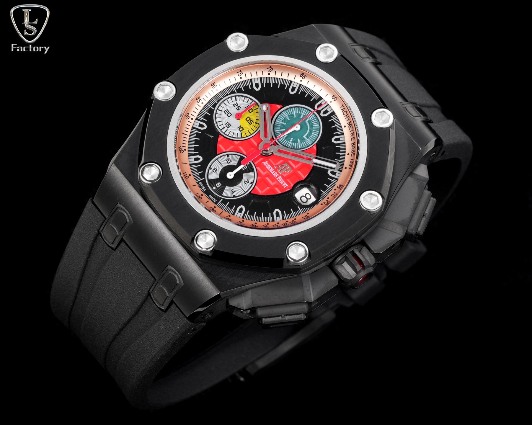 LS .Factory  愛彼  Audemars  Piguet  
邁克爾·舒馬赫皇家橡樹離岸型 26568PM.OO.A021CA.01 全新升級版，杜絕一眼假，橫空出世！
愛彼研制的邁克爾·舒馬赫皇家橡樹離岸型計時腕表採用44毫米的表徑，做到無可挑剔，堪稱天花板級別
