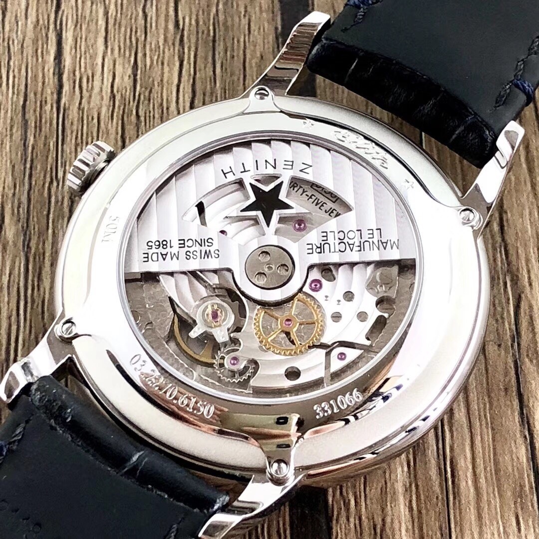 【真力時】菁英系列：一切來得剛剛好！
  機芯：進口9015改制ELITE6150型號-剛剛好
  表殼：原版開模42MM/316L精鋼-剛剛好
  玻璃：弧形雙面防眩處理藍寶石-剛剛好
  字面：字釘鐫刻/鍍銠太陽紋/琢面指針-剛剛好
  皮帶：精選意大利牛皮+膠質底皮-剛剛好
  表扣：原版制動折疊扣-剛剛好
原版開模超級復刻，歷盡兩年時間突破各種工藝難關，到達一切剛剛好的效果！