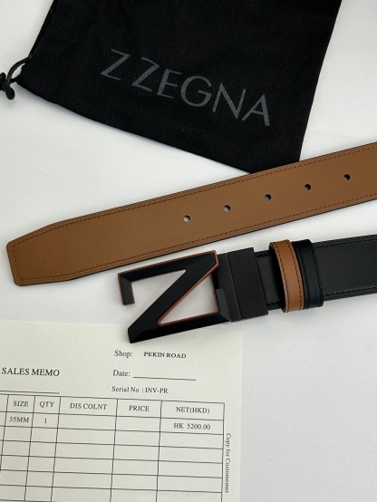 傑尼亞【Zegna】何謂當代男士 活動造型 系列，新款純銅旋轉Z字扣，雙面可用 隨心搭配，寬3.5cm，男士風尚的全新概念.