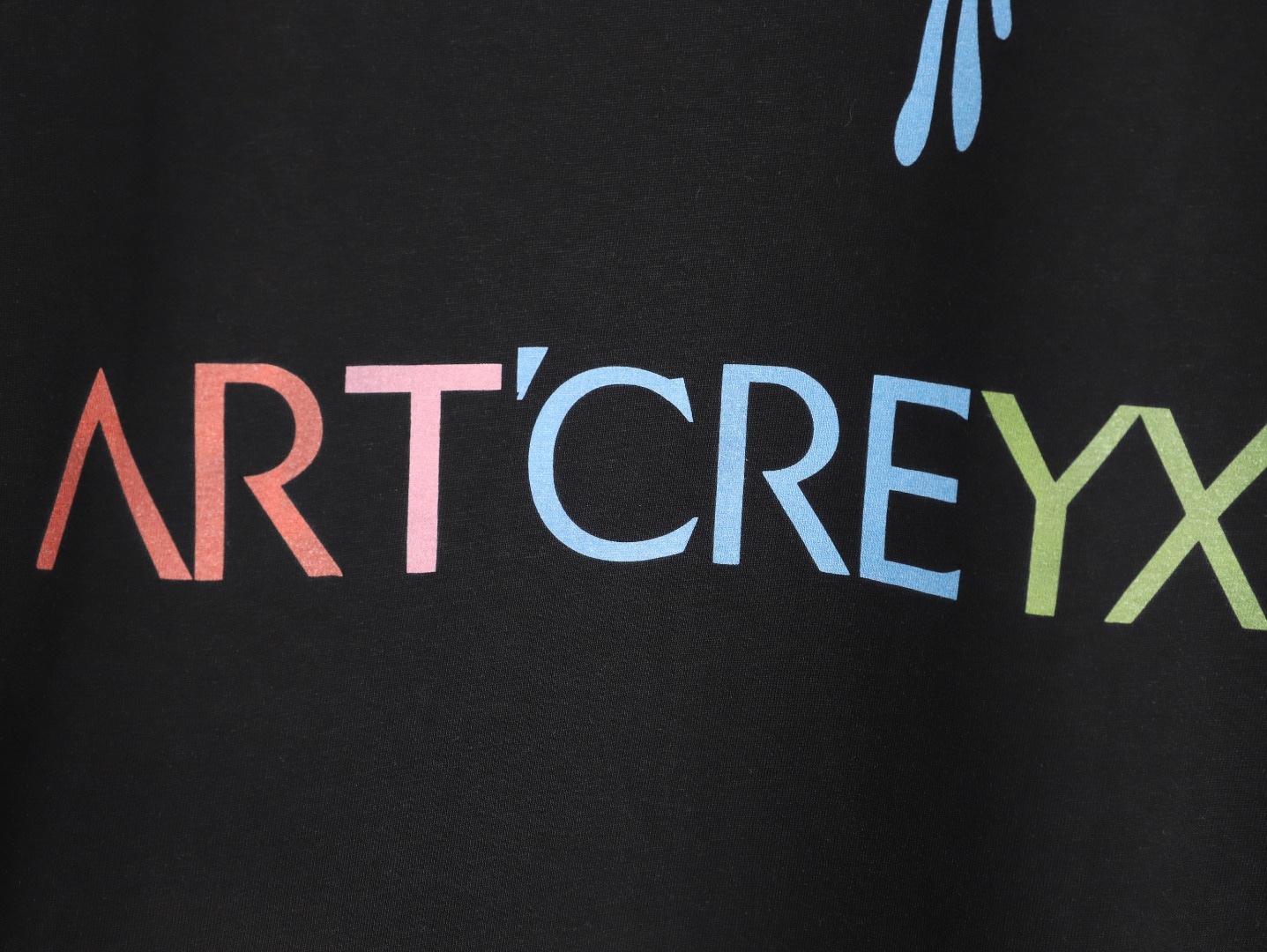 Ayc`Teryx  始祖鳥 字母LOGO彩繪漸變短袖
高端32s雙紗280克面料
重磅面料 定制拉架羅紋同缸同染 三標齊全 男女同款 
T 尺碼：S M L