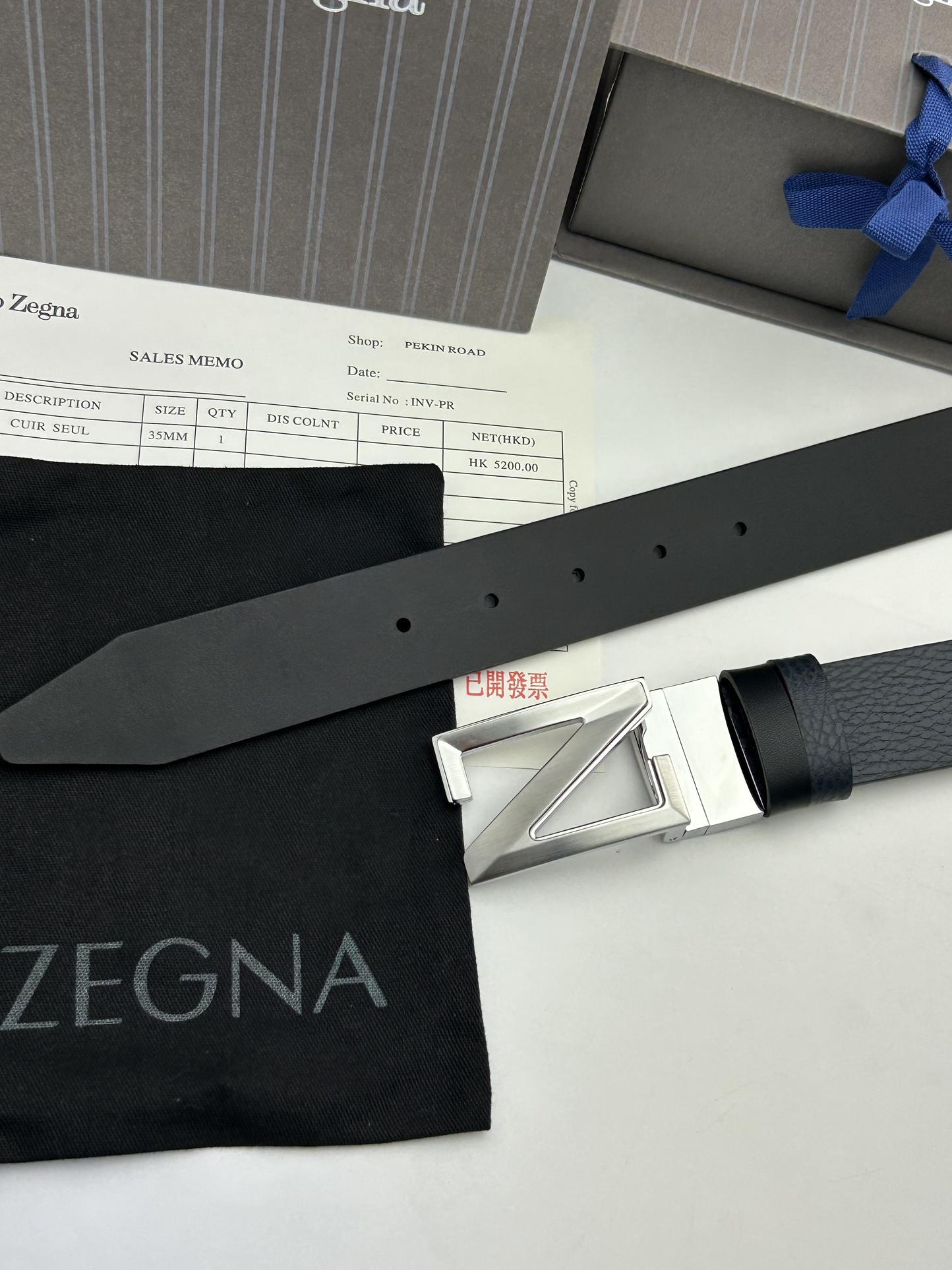 傑尼亞【Zegna】何謂當代男士 活動造型 系列，新款純銅旋轉Z字扣，雙面可用 隨心搭配，寬3.5cm，男士風尚的全新概念.