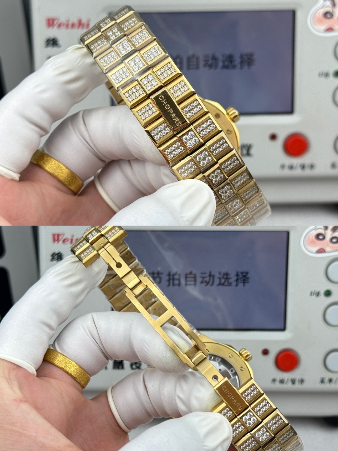 Factory 獨家力作👍
蕭邦AlpineEagle雪山傲翼系列
🌈彩T鑽🌟變色龍🦎滿天星✨限量款及隱藏款首推
如炬目光，比擬暗夜星芒⛰️於山川湖海間🌊洞見紳士願景與磅礡未來👔
尺寸：原裝一致41mmX9.7mm
機芯：9015改Chopard 01.01-c
錶鏈：獨家原版開模金磚型鏈節一體式錶鏈
岩石紋錶盤，鍍銠羅馬數字，時針及分針時標均覆以Super-LumiNova® X1級螢光塗層
致獻當代“雄鷹”，志存高遠之人在日常生活中超邁群倫，其視野啓迪人心、昇華情志。憑借遠見和決心，