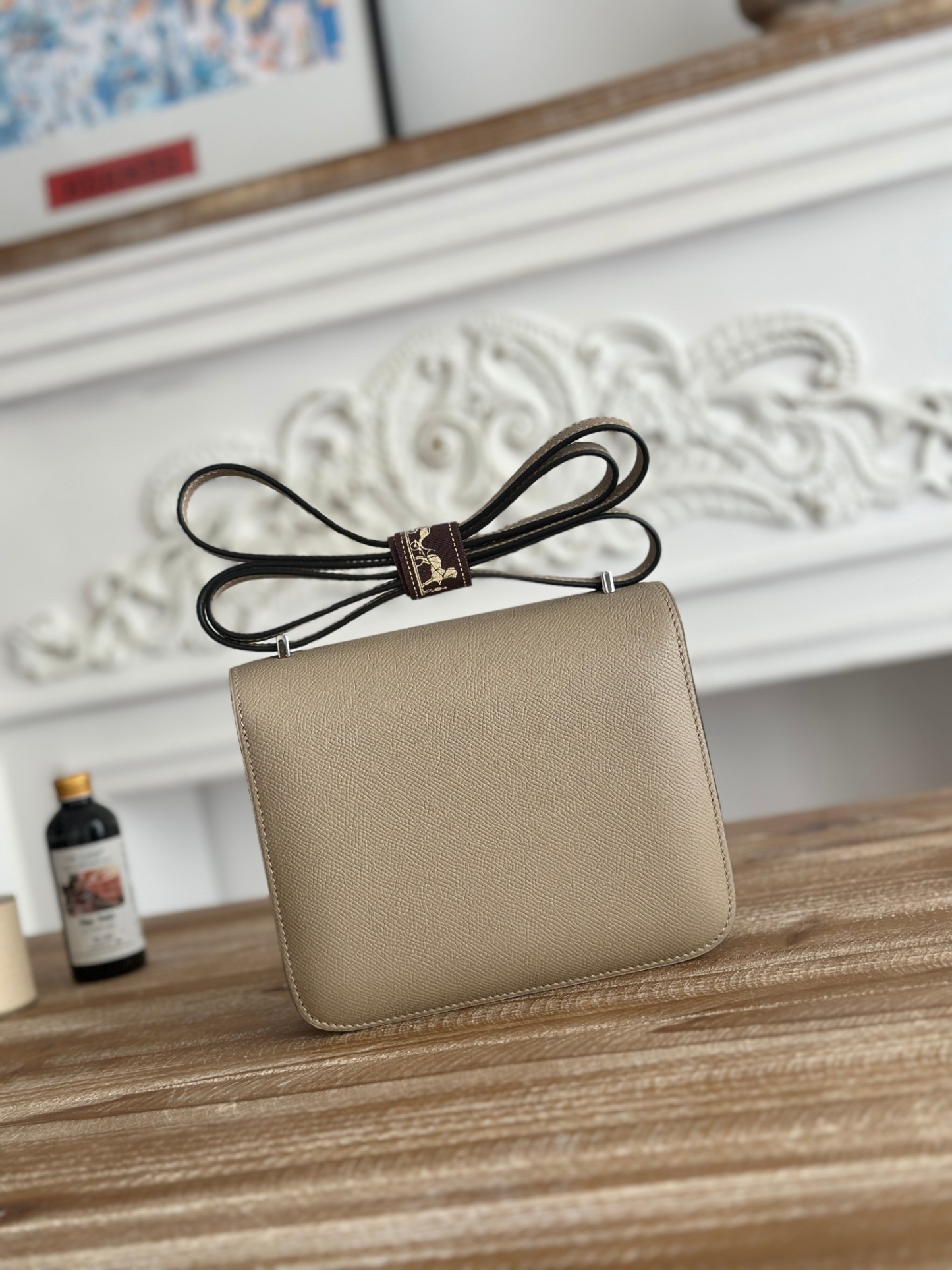 康康  空姐包  
constance  19cm  
epsom掌紋小牛皮  半收工  蠟線縫製