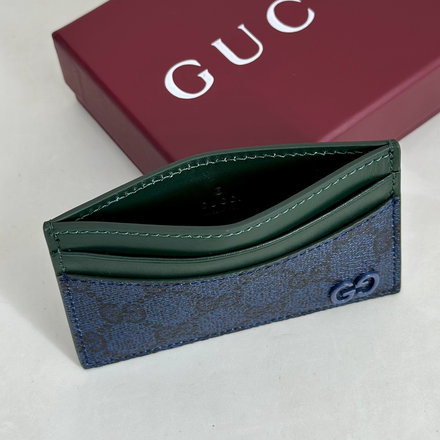 🆕專櫃品質， 原單貨，實物實拍！768248蘭膠/綠皮，尺寸：寬11x高7