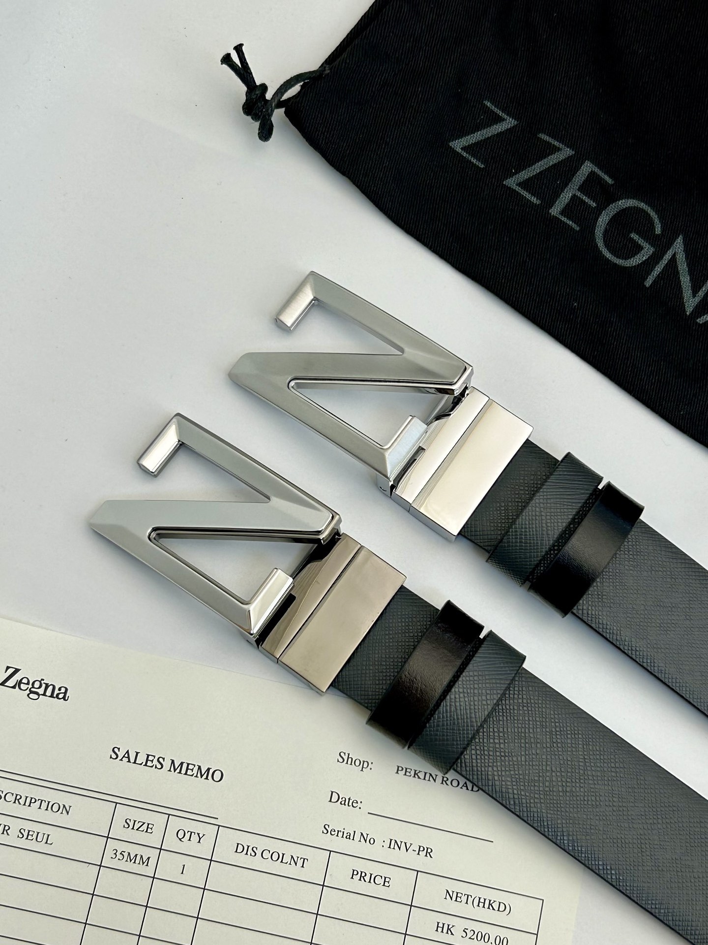 傑尼亞【Zegna】何謂當代男士 活動造型 系列，新款純銅旋轉Z字扣，雙面可用 隨心搭配，寬3.5cm，男士風尚的全新概念.