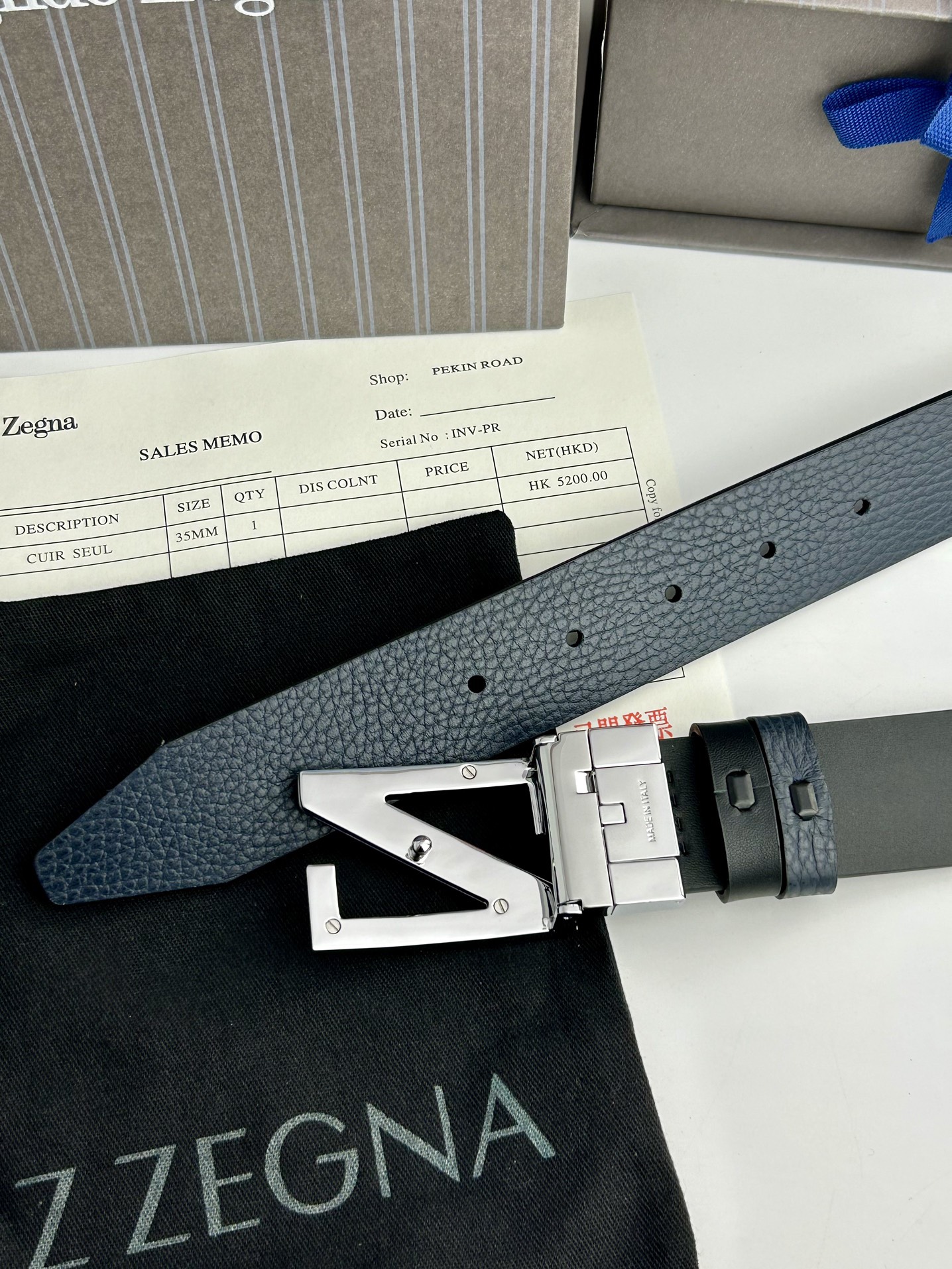 傑尼亞【Zegna】何謂當代男士 活動造型 系列，新款純銅旋轉Z字扣，雙面可用 隨心搭配，寬3.5cm，男士風尚的全新概念.