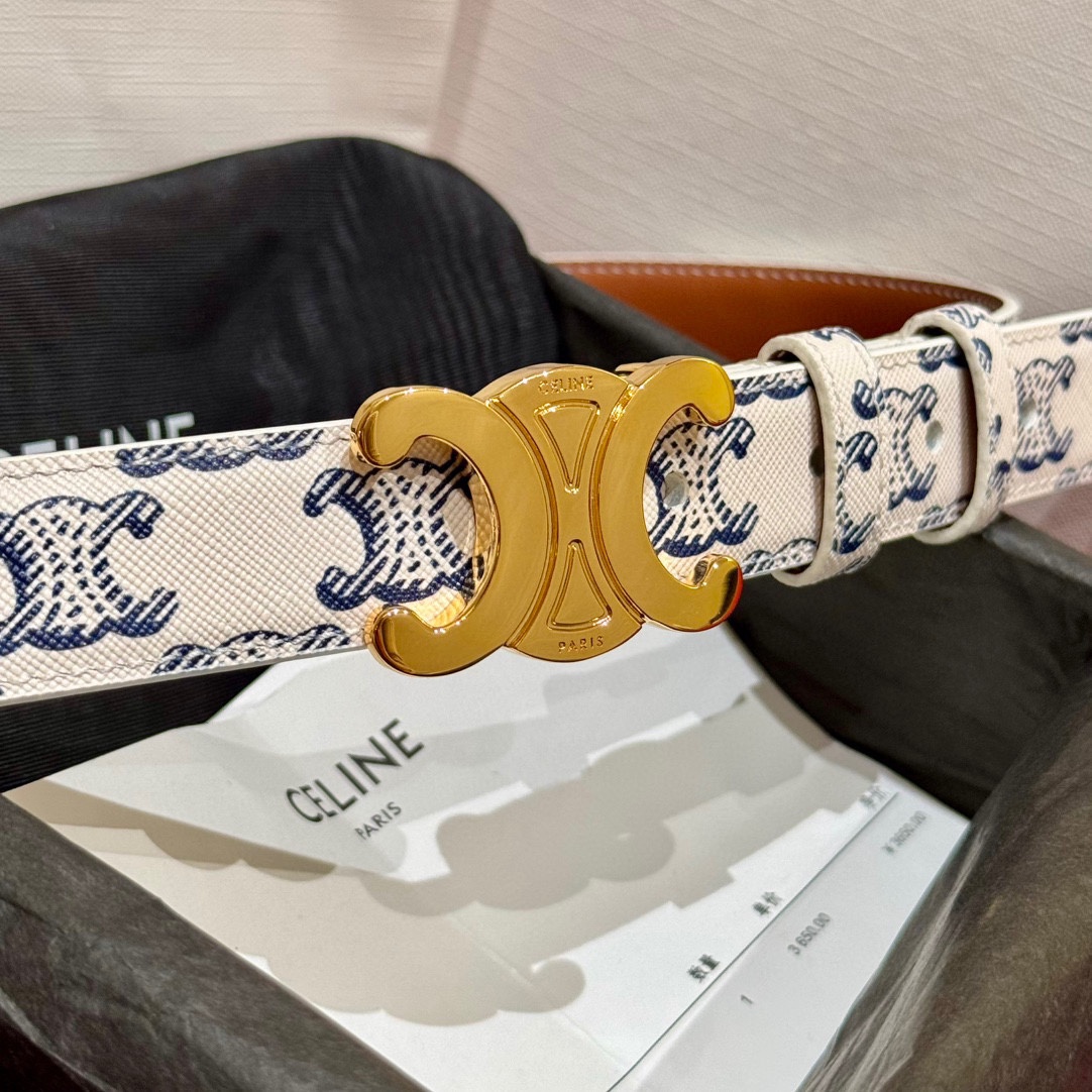 賽琳新款女士凱旋門腰帶
TRIOMPHE 雙面頂級小牛皮腰帶
百搭時尚潮流，寬度2.5cm