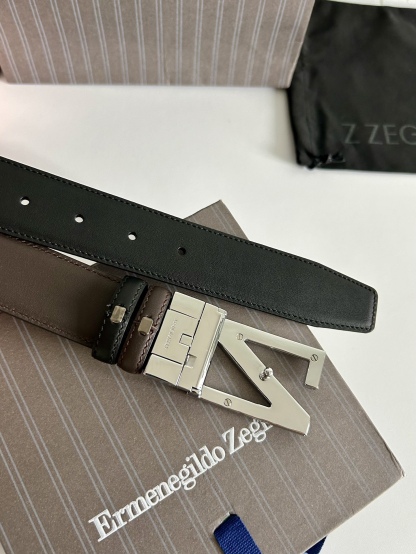 傑尼亞【Zegna】何謂當代男士 活動造型 系列，新款純銅旋轉針扣，雙面可用 隨心搭配，寬3.5cm，男士風尚的全新概念.