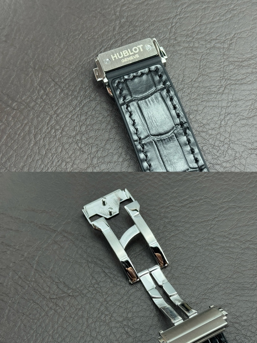 （实拍圖）升級版宇舶hublot恆寶表經典融合CLASSIC FUSION系列，直徑45mm，表殼316L精鋼，耐磨藍寶石玻璃，施華洛世奇鑽石鑲嵌，進口搭載進口7750多巧能計時機芯，還原原裝所有功能，在不同的時空共鳴，如繪畫，如音樂，如時計，獨一無二的HUBLOT最配獨一無二的他，經典融合計時腕表。